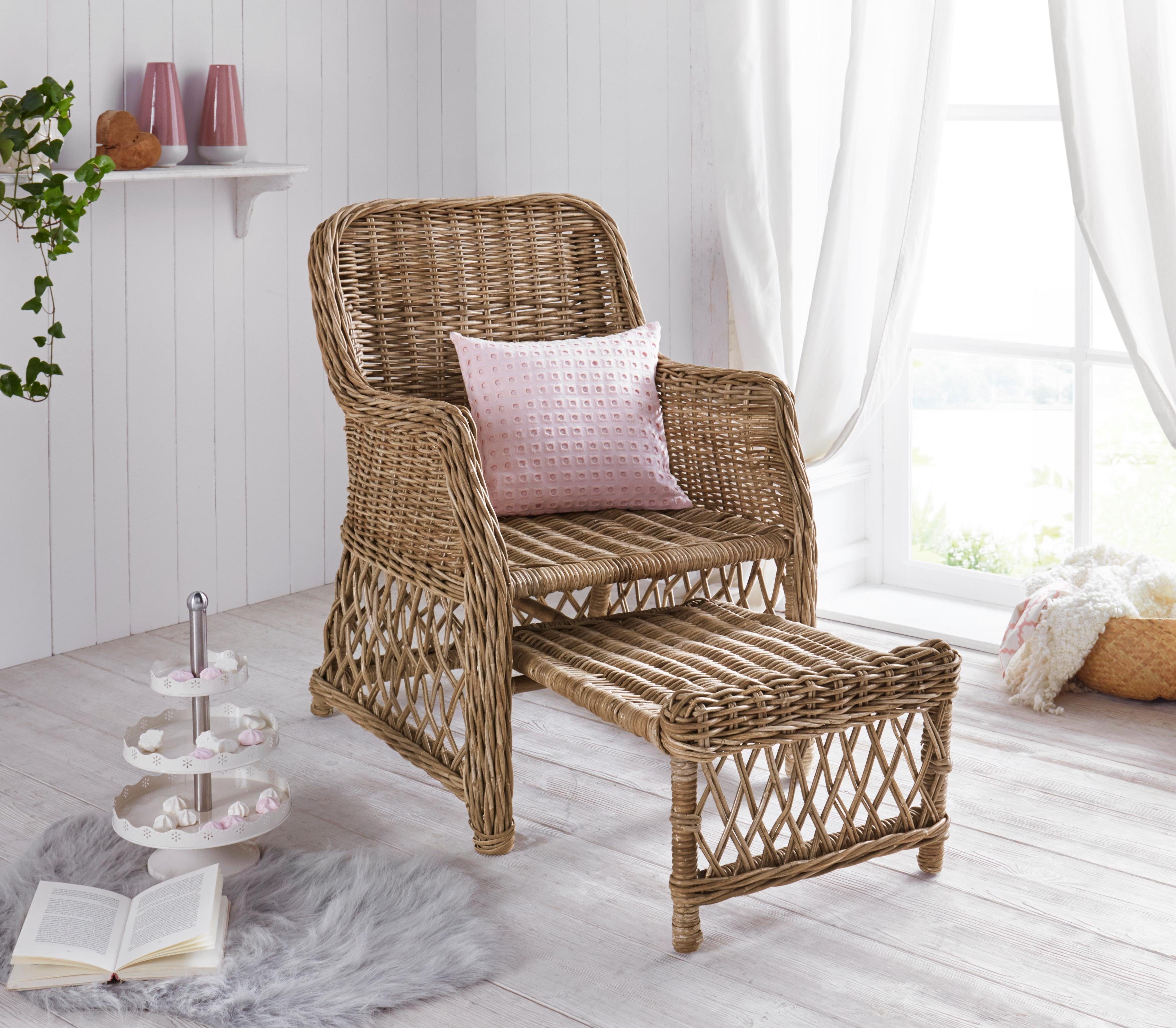 Home affaire Rotanstoel Handwerk, afm. (bxdxh): (67x75x91)