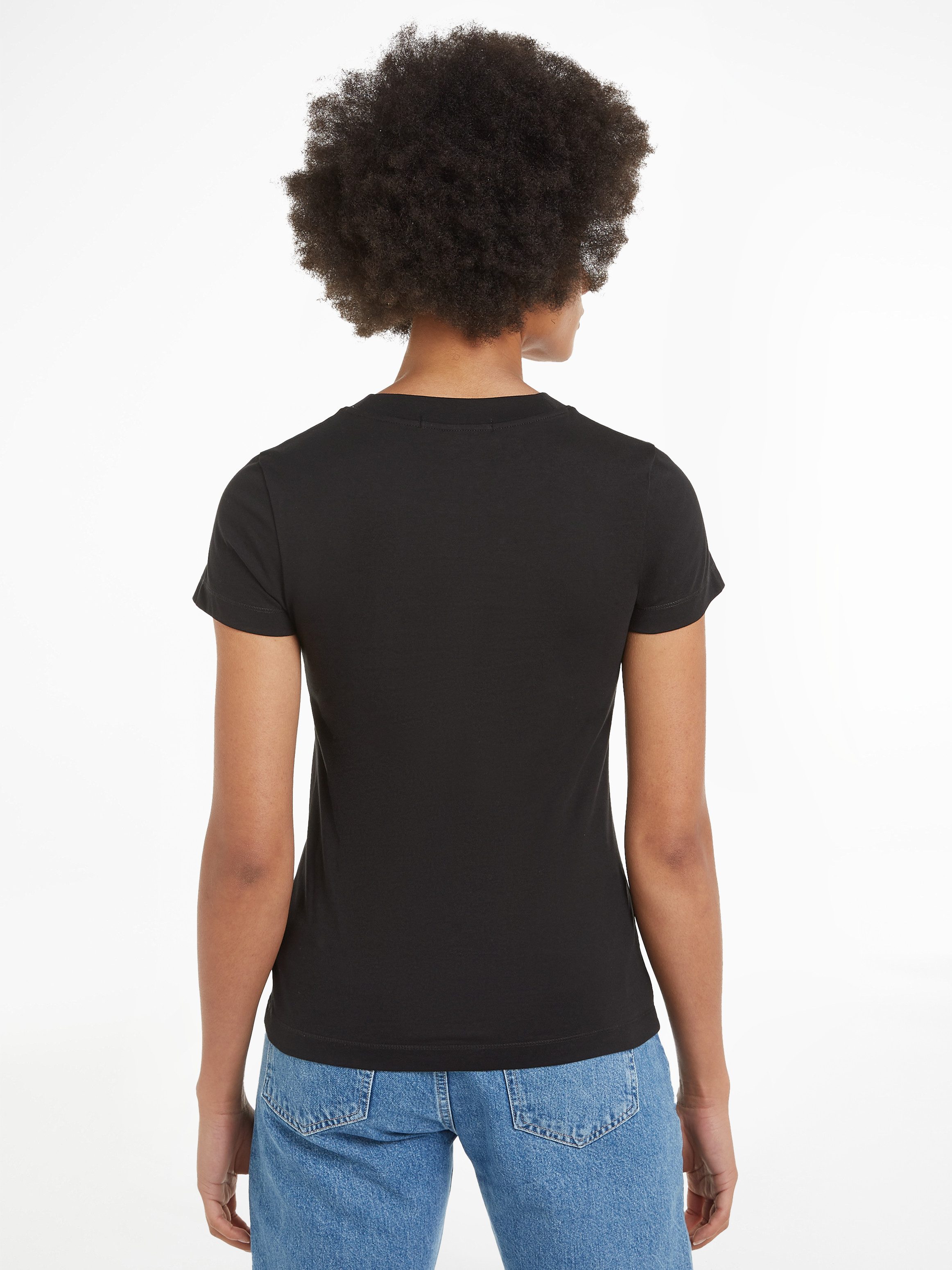 Calvin Klein T-shirt MONOLOGO SLIM TEE met gestempeld logo