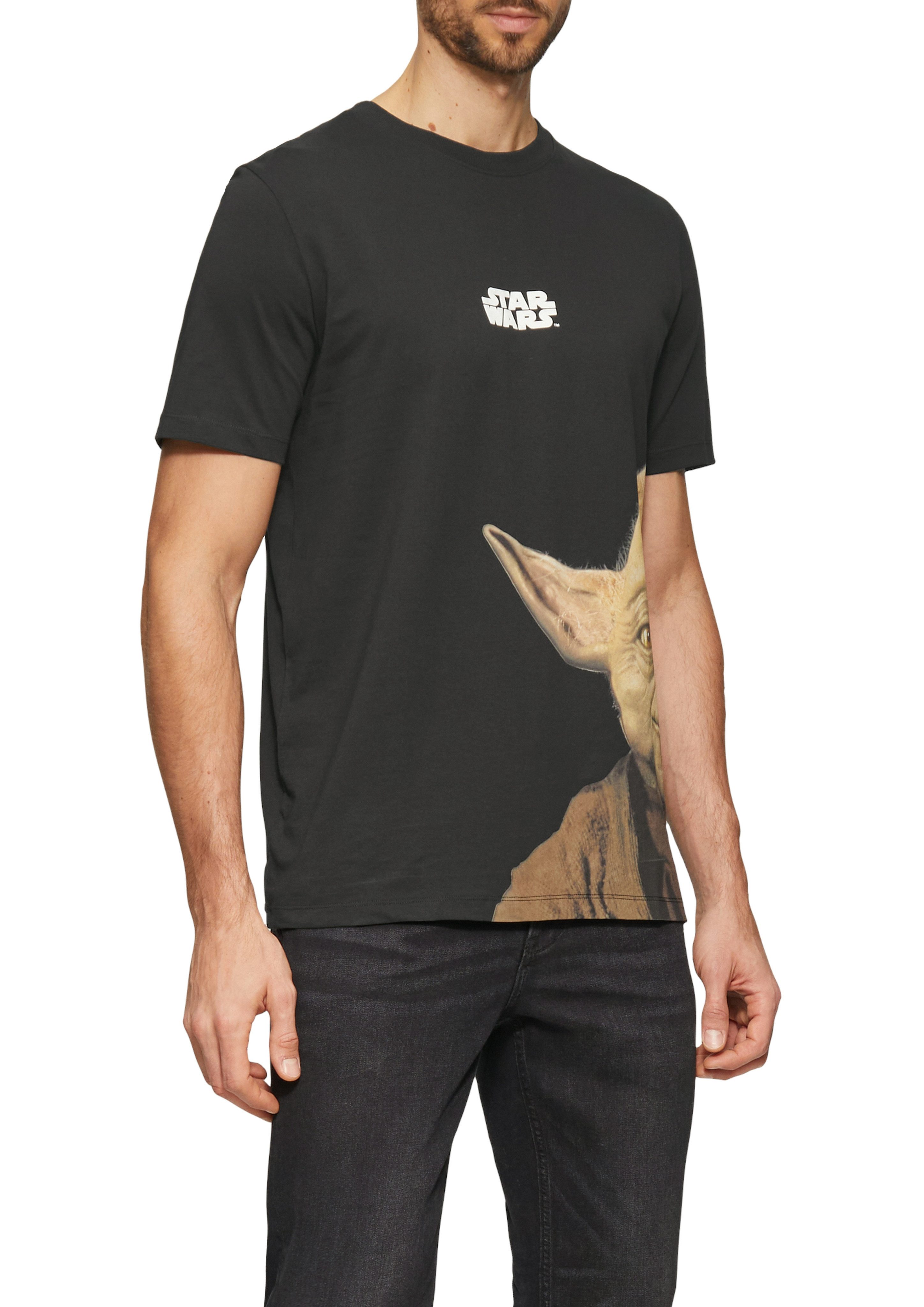 s.Oliver Shirt met print met star wars-print heren t-shirts maat XXXL grijs