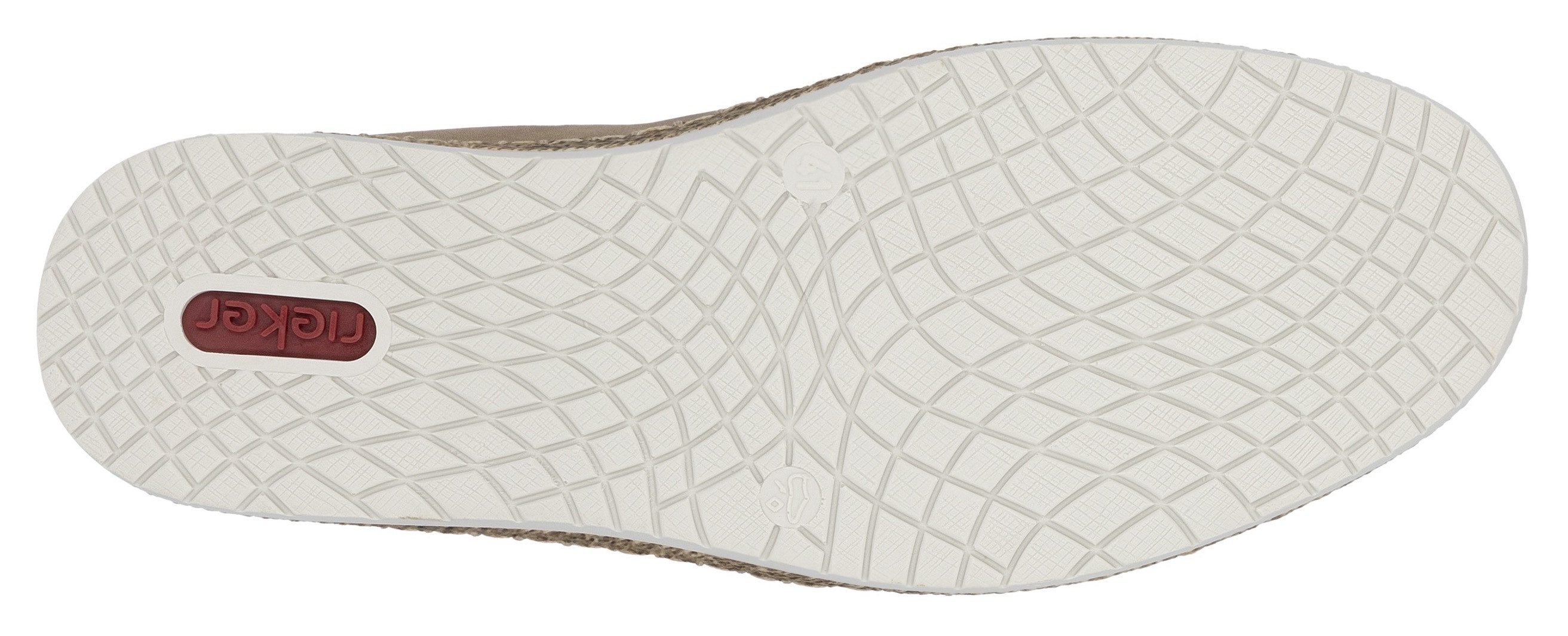 Rieker Espadrilles Slipper, strand schoen, zomerschoen met stretchinzetten