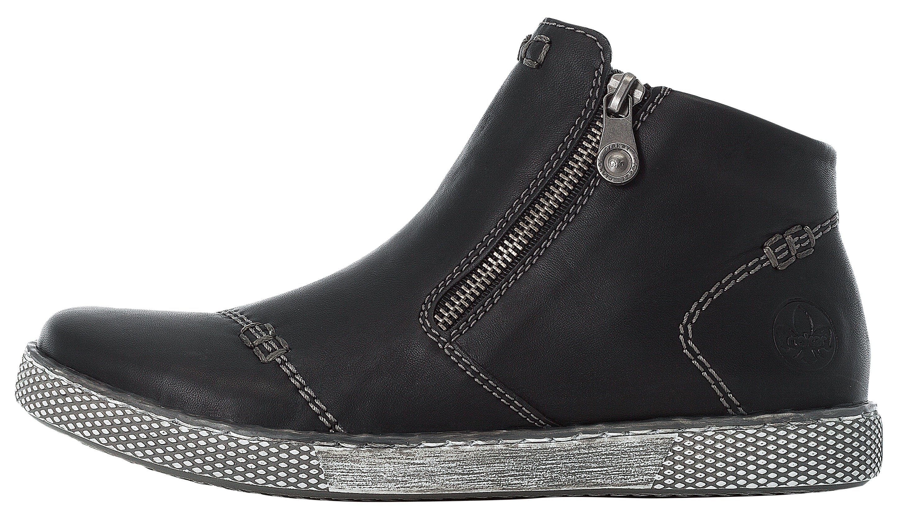 Rieker Boots zonder sluiting enkellaarsjes, instaplaarzen met rits