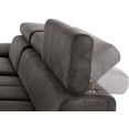 exxpo - sofa fashion hoekbank optioneel met bedfunctie grijs