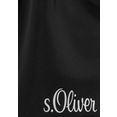 s.oliver red label beachwear zwemshort met complementair kleurdesign zwart