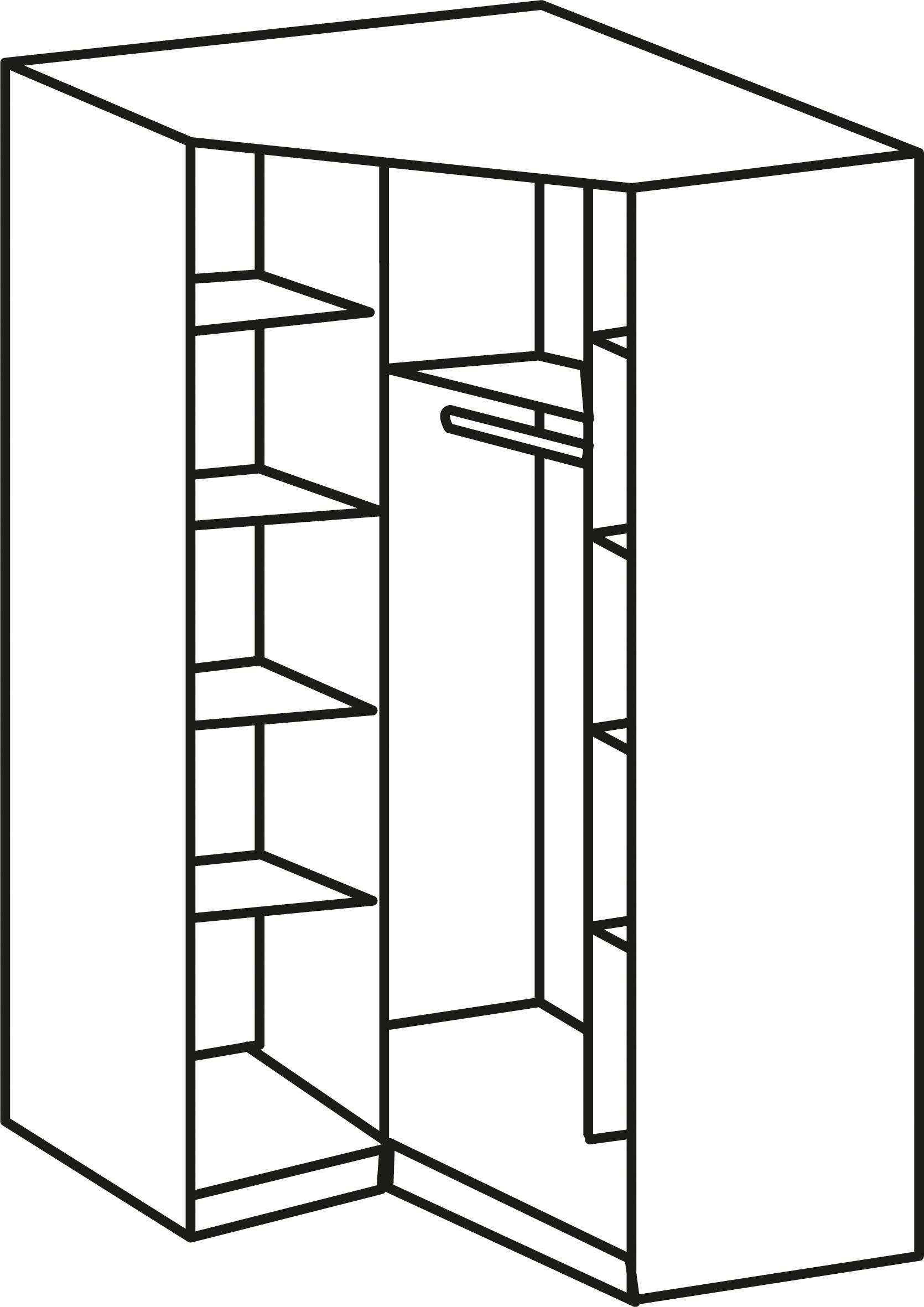 Wimex Hoekkledingkast Level by fresh to go
