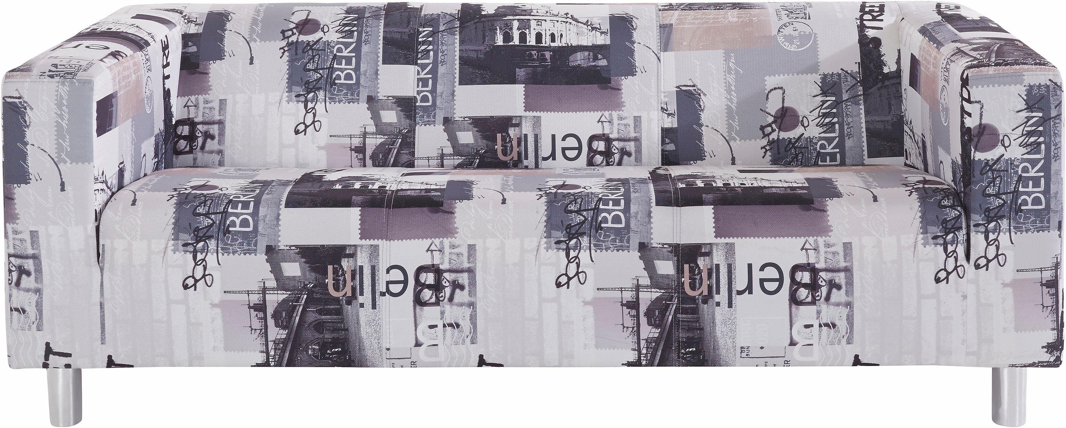 INOSIGN 3-zitsbank Clip met berlijnse print