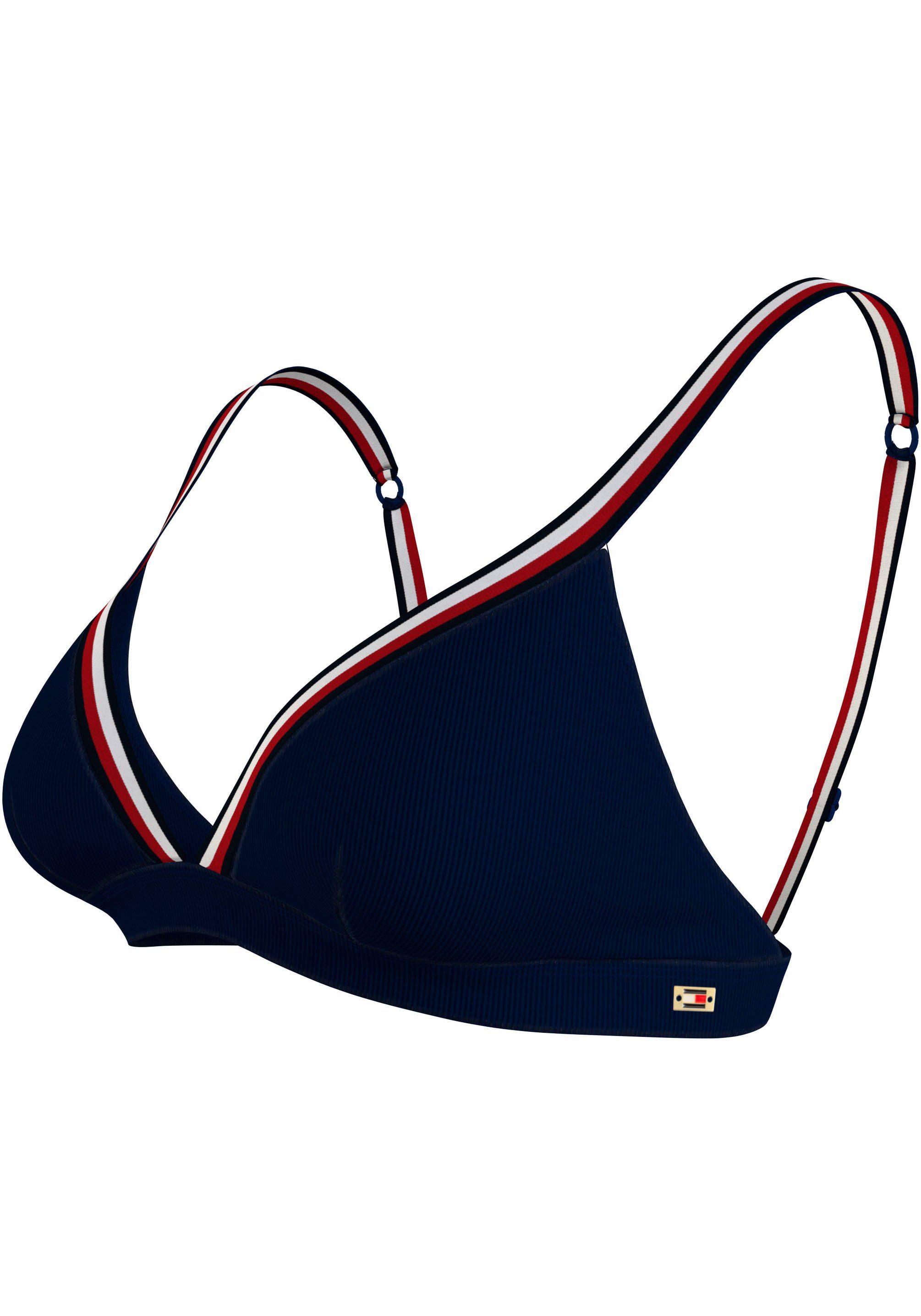 Tommy Hilfiger Swimwear Triangel-bikinitop TRIANGLE RP met ribstructuur