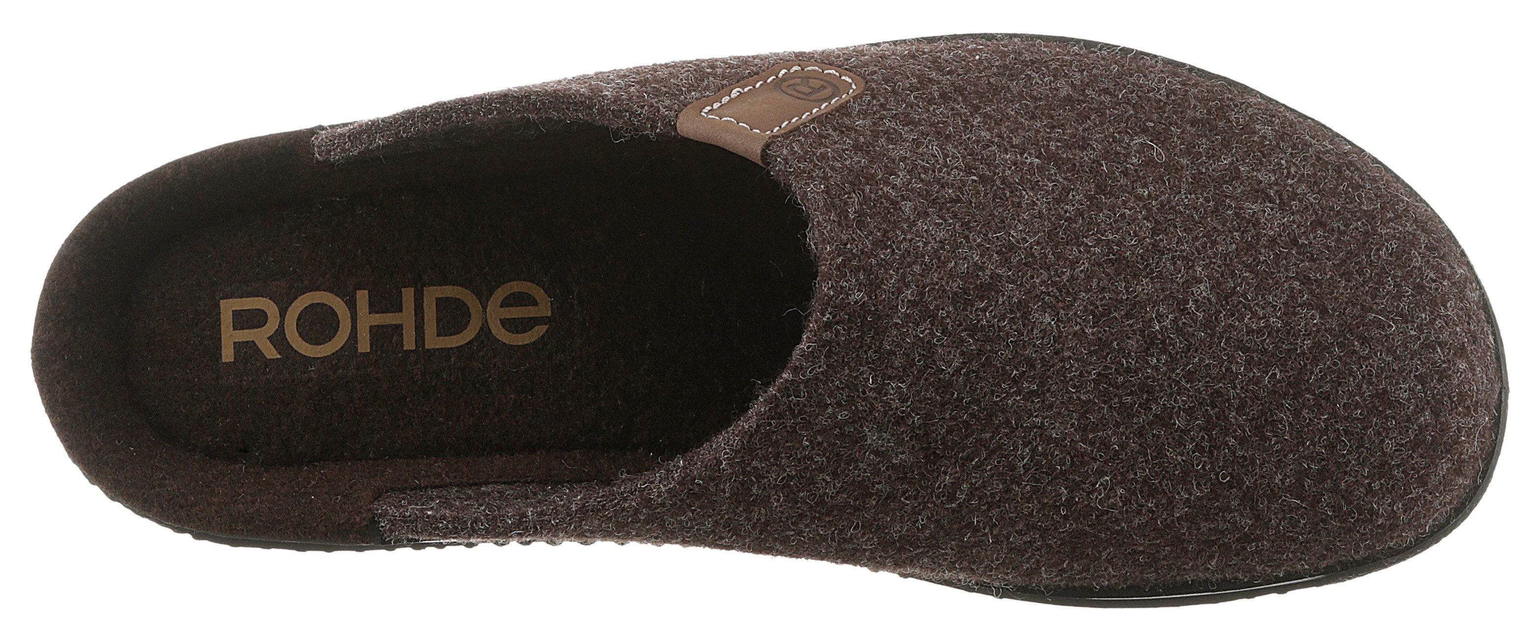 Rohde Pantoffels SOLTAU-H pantoffel, slippers, klomp met zijlabel