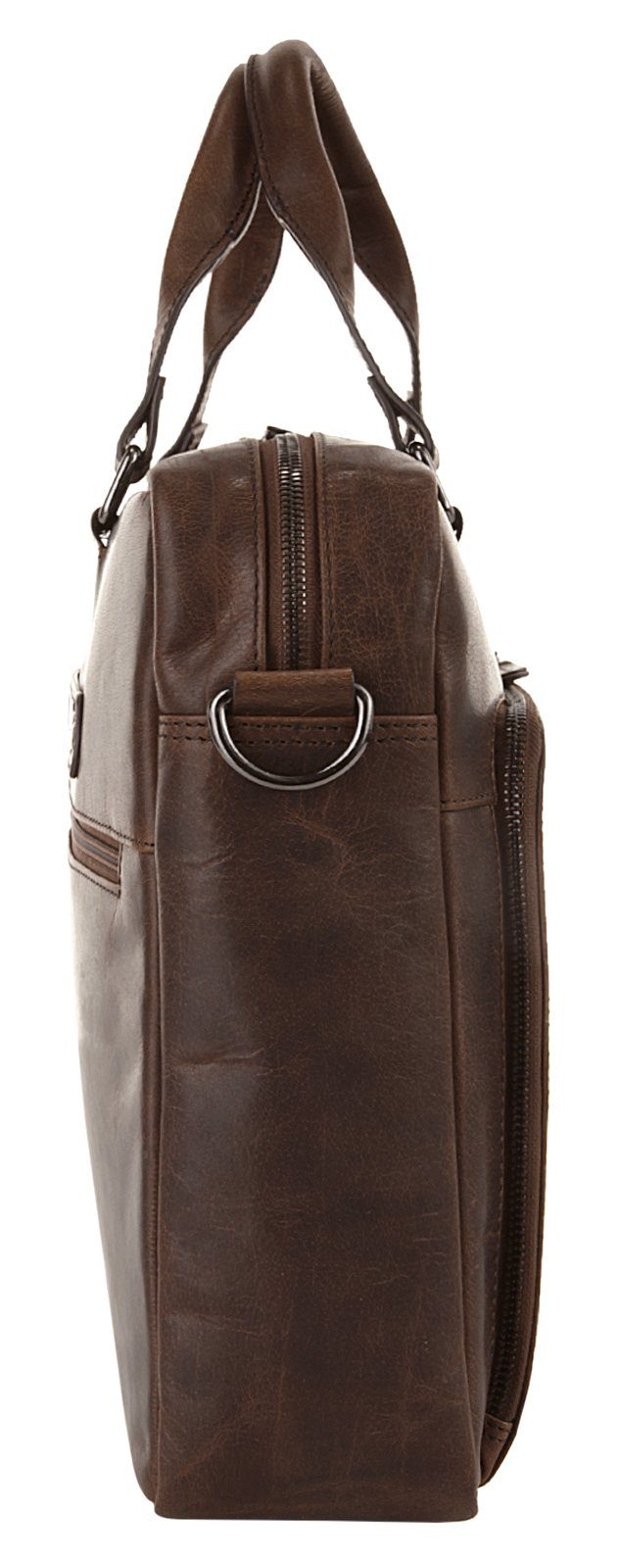 X-Zone Laptoptas echt leder