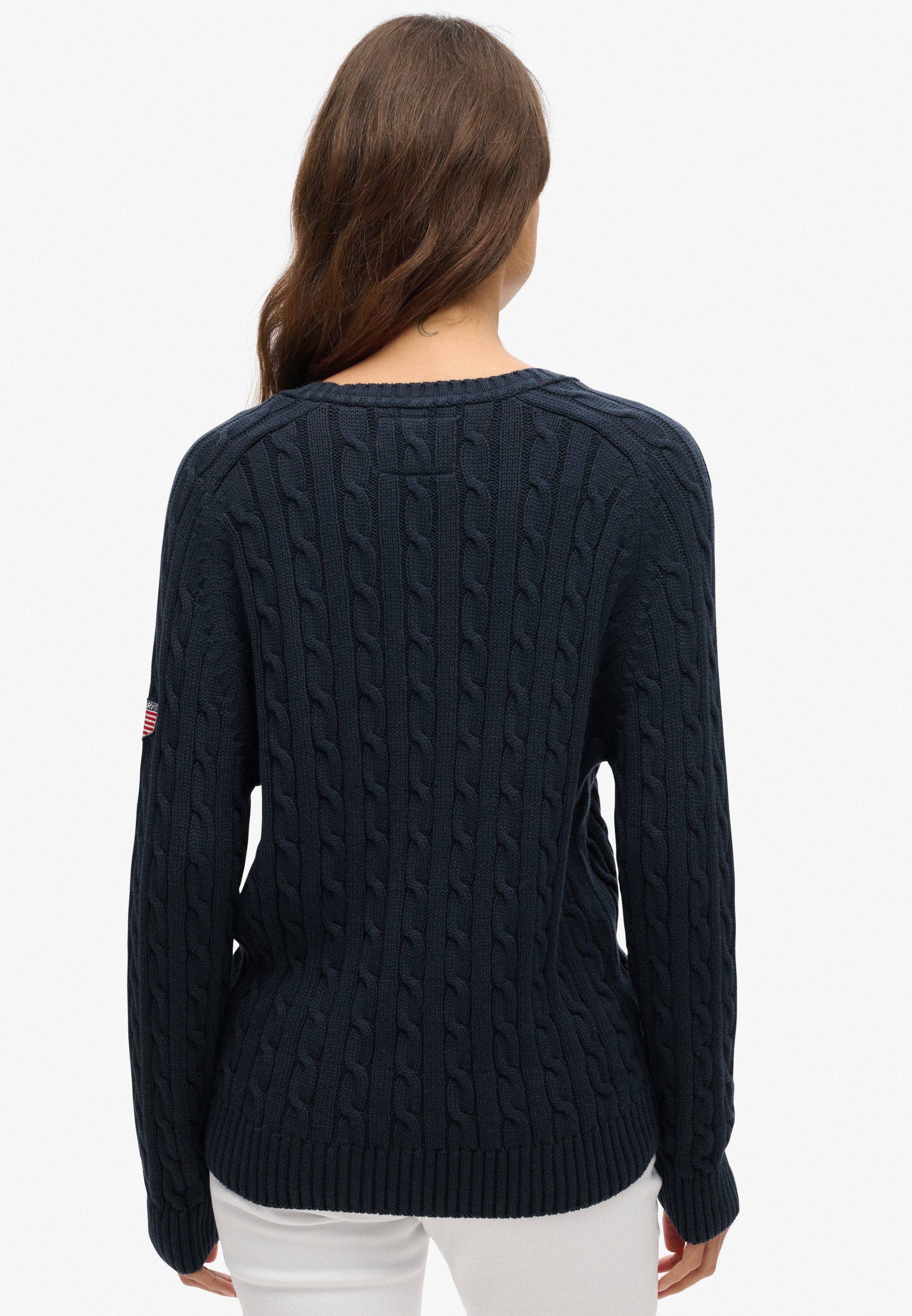 Superdry Gebreide trui SLOUCHY CABLE KNIT