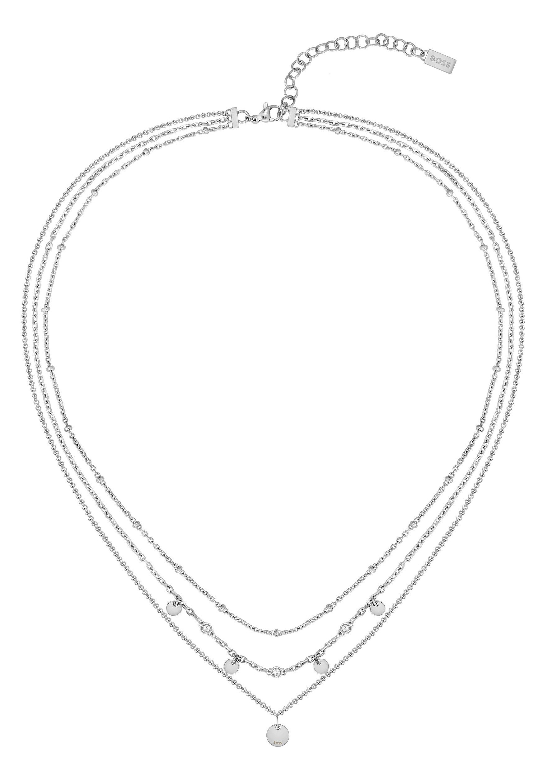 Boss Ketting met hanger Sieraad roestvrij staal halssieraad ankerketting IRIS