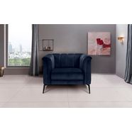 inosign fauteuil lomani in een stijlvol design blauw