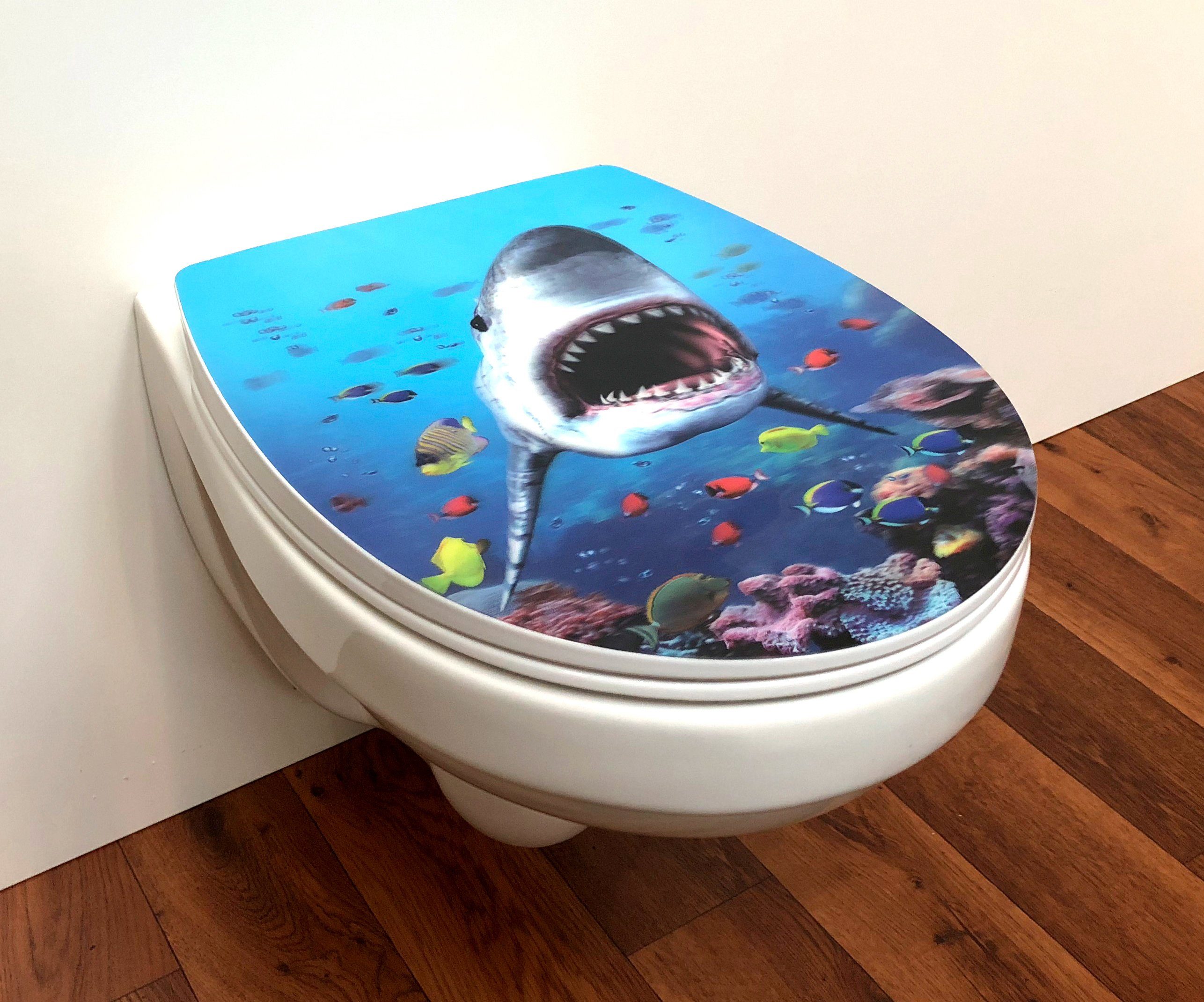 ADOB Toiletzitting 3D haai Soft-closemechanisme, afneembaar