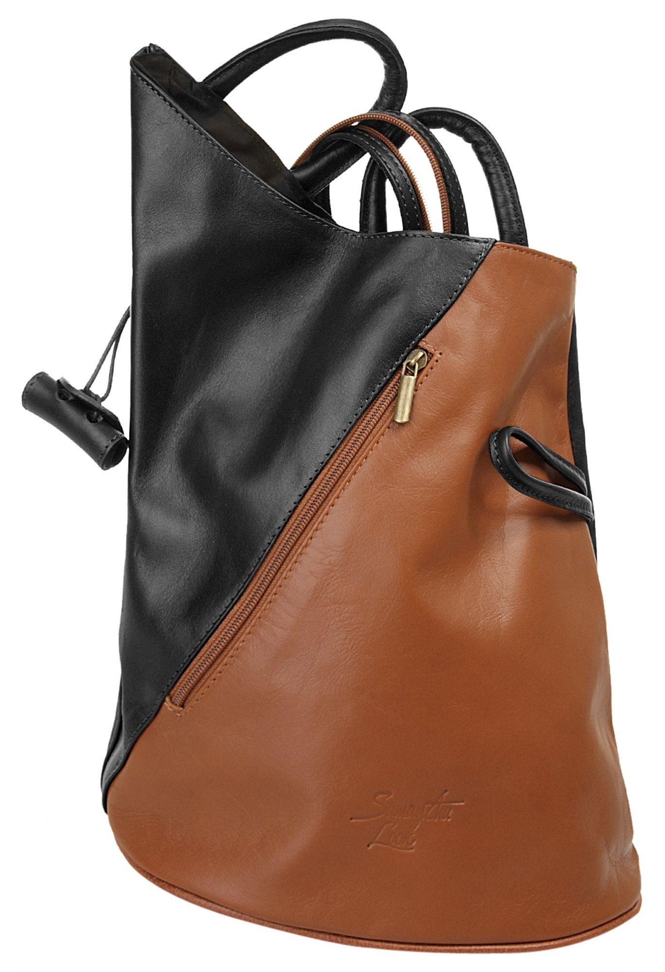 Samantha Look Rugzak echt leer, made in italy