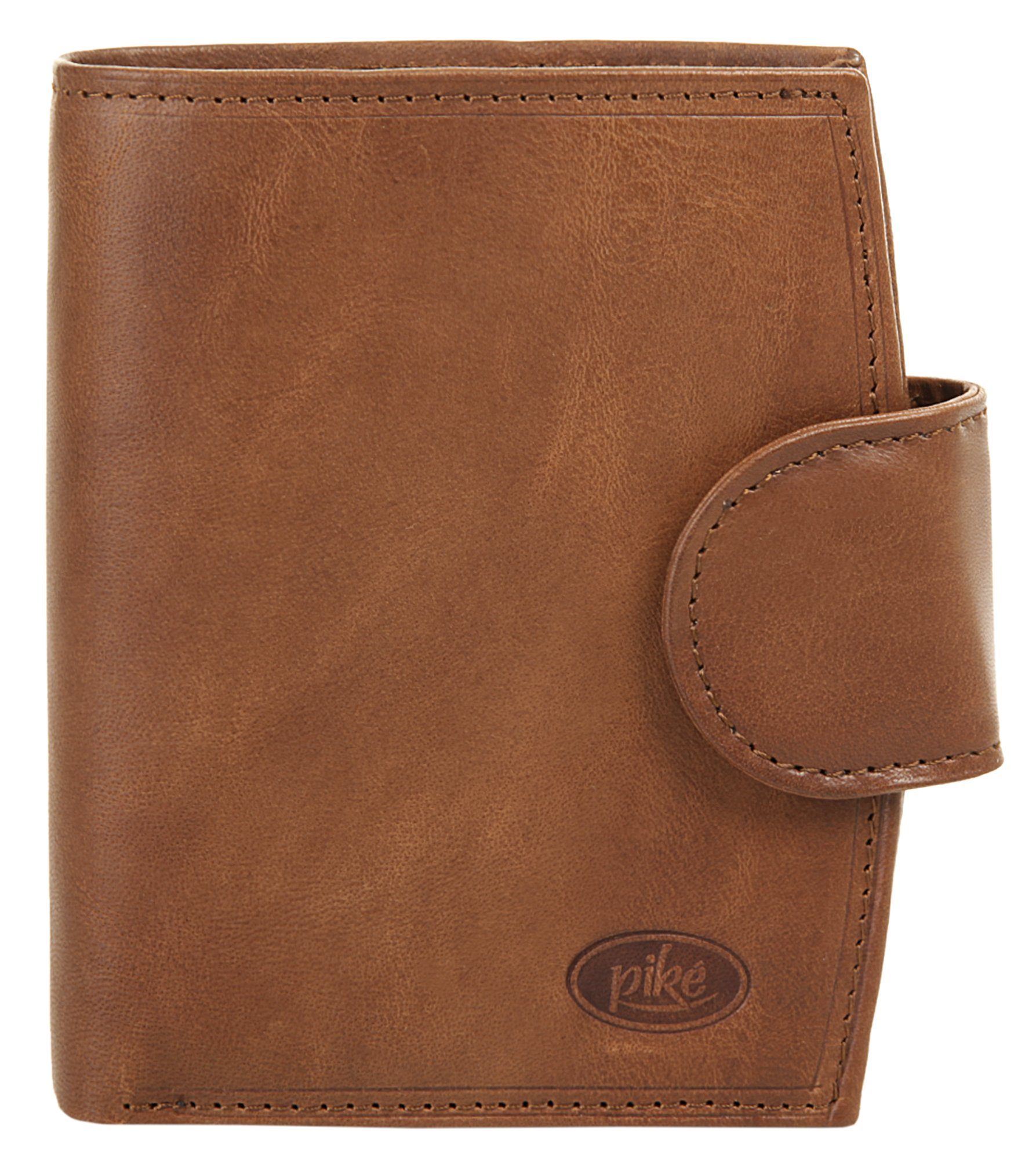 Piké Portemonnee echt leder unisex portemonnees bruin