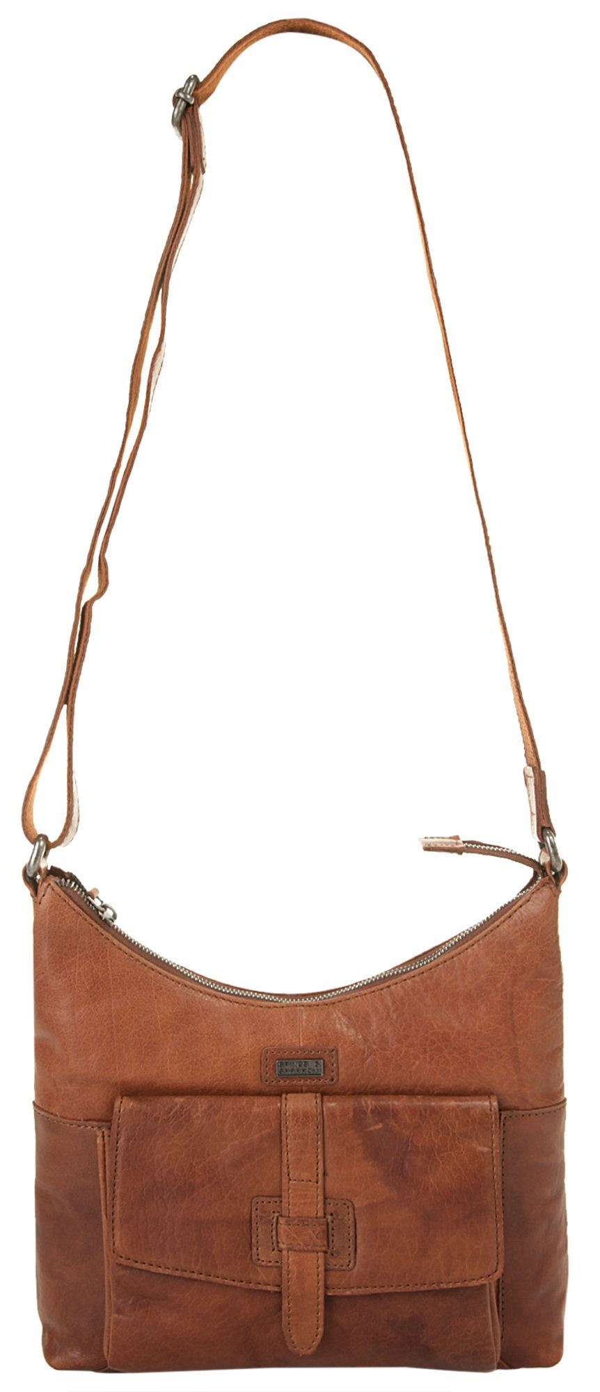 Spikes & Sparrow Schoudertas echt leder
