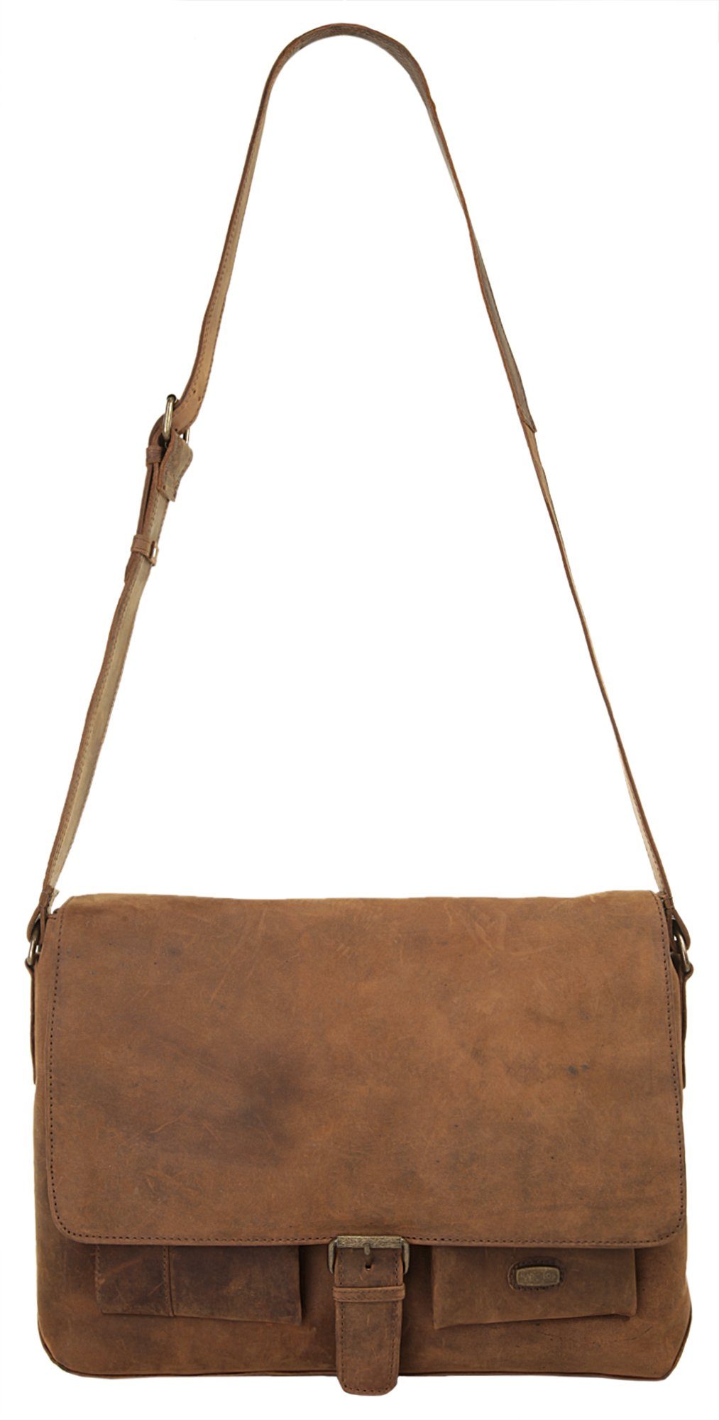 Harold's Messenger Bag Antiek echt leder