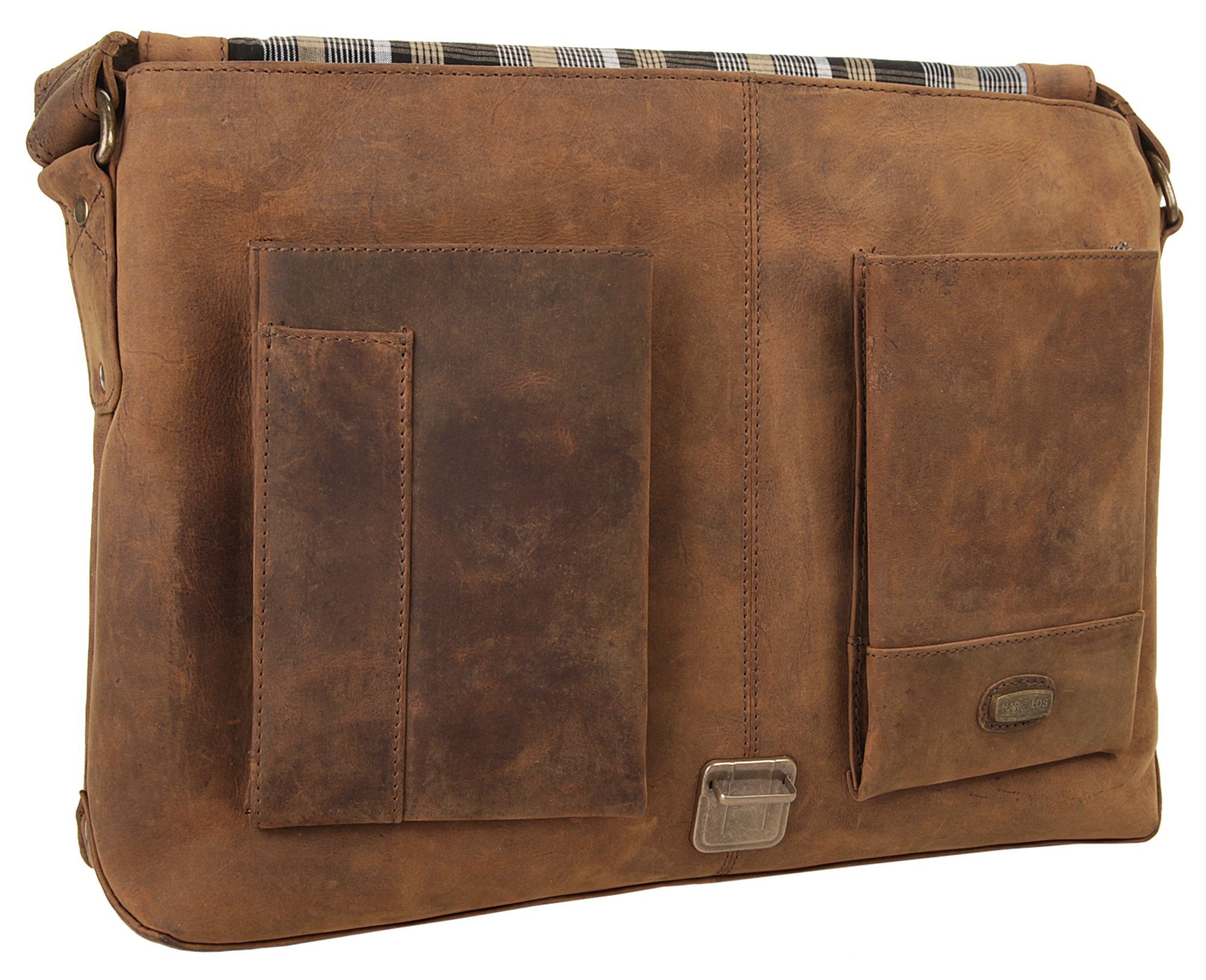 Harold's Messenger Bag Antiek echt leder