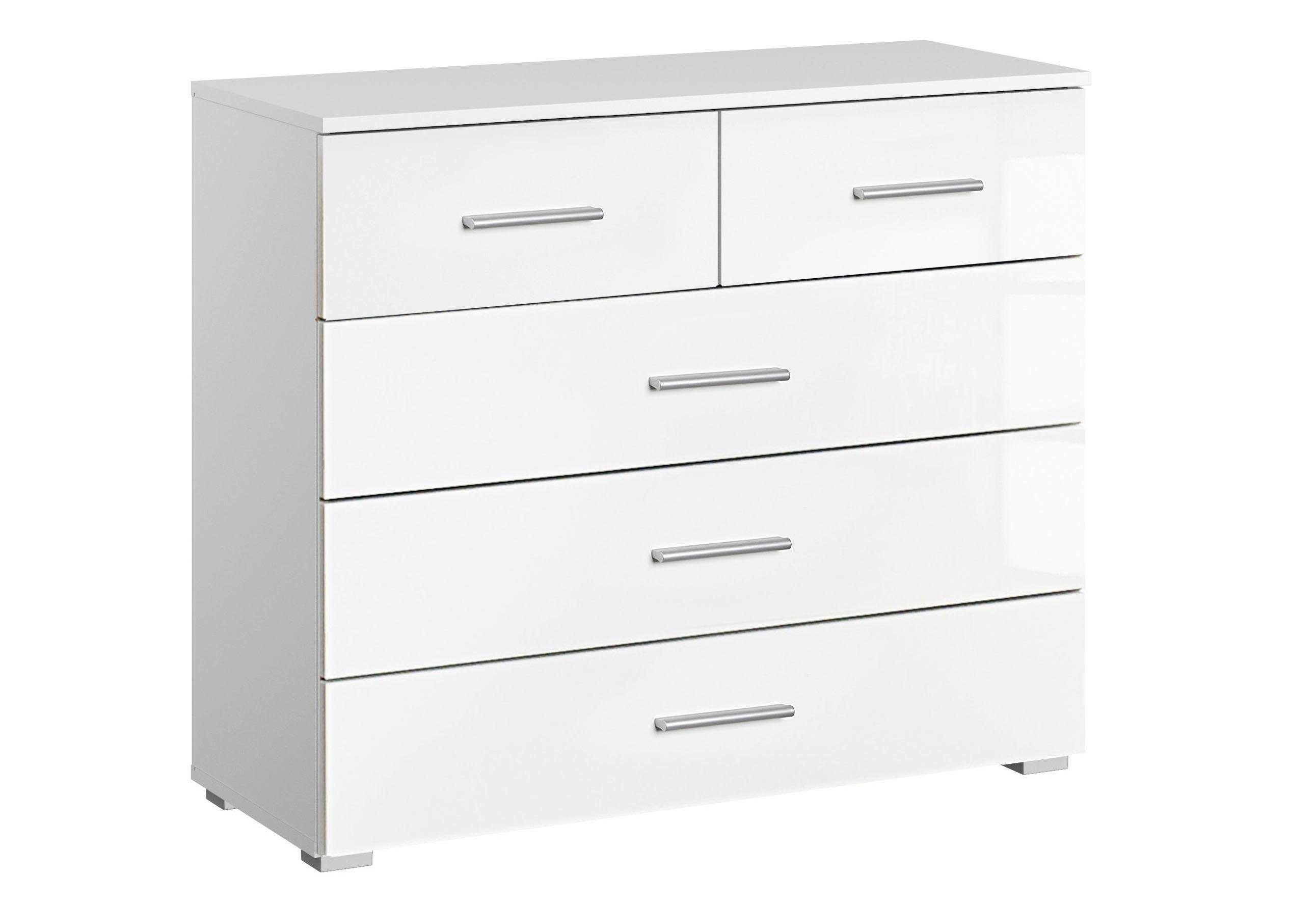 rauch Ladekast Halle Breedte 93 cm, 5 lades commodes & ladekasten wit
