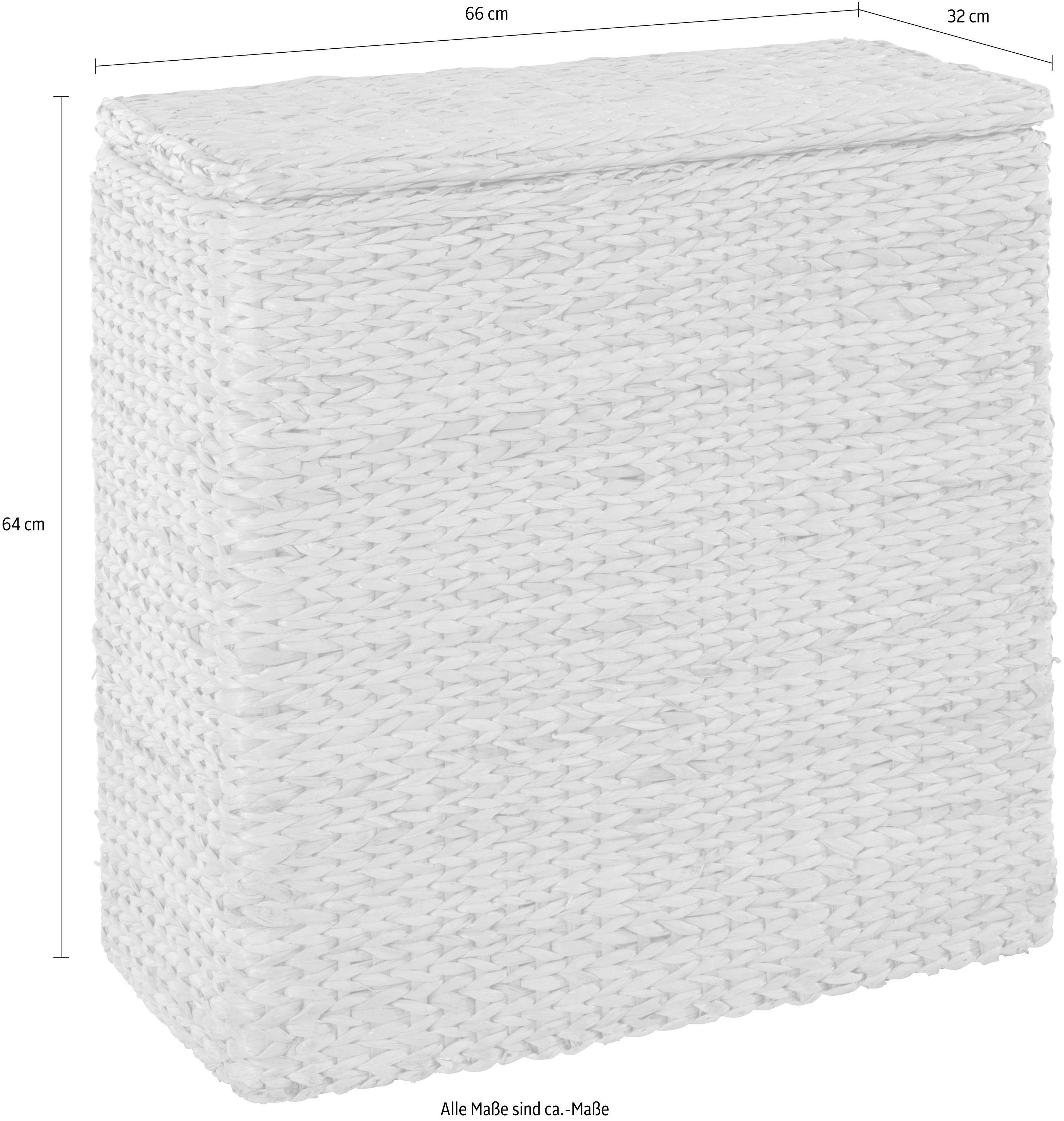 locker Wassorteerder gevlochten biezen, hoogte 64 cm