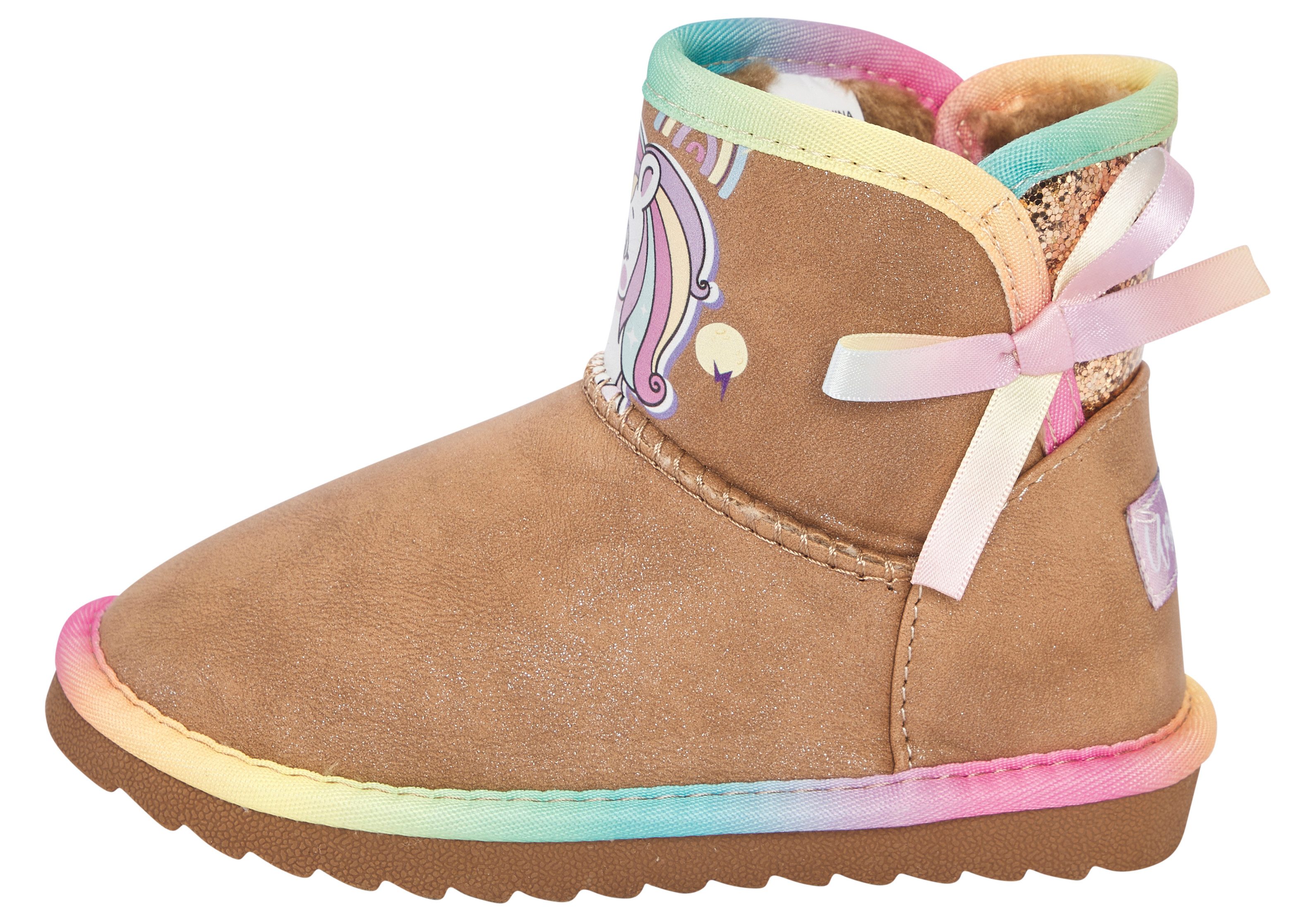 Disney Boots zonder sluiting Unicorn Winterschoenen, Winterlaarzen, Snowboots, Instaplaarzen, gevoerd