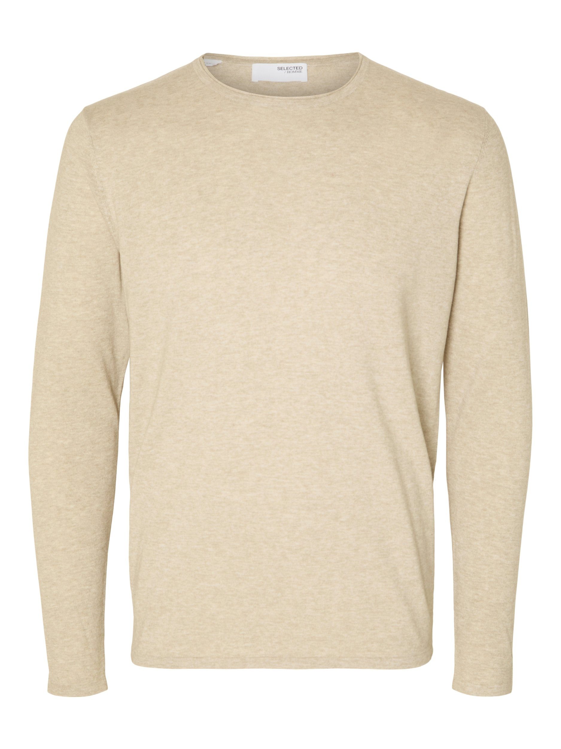 Selected Homme Gebreide pullover met ronde hals model 'Rome'