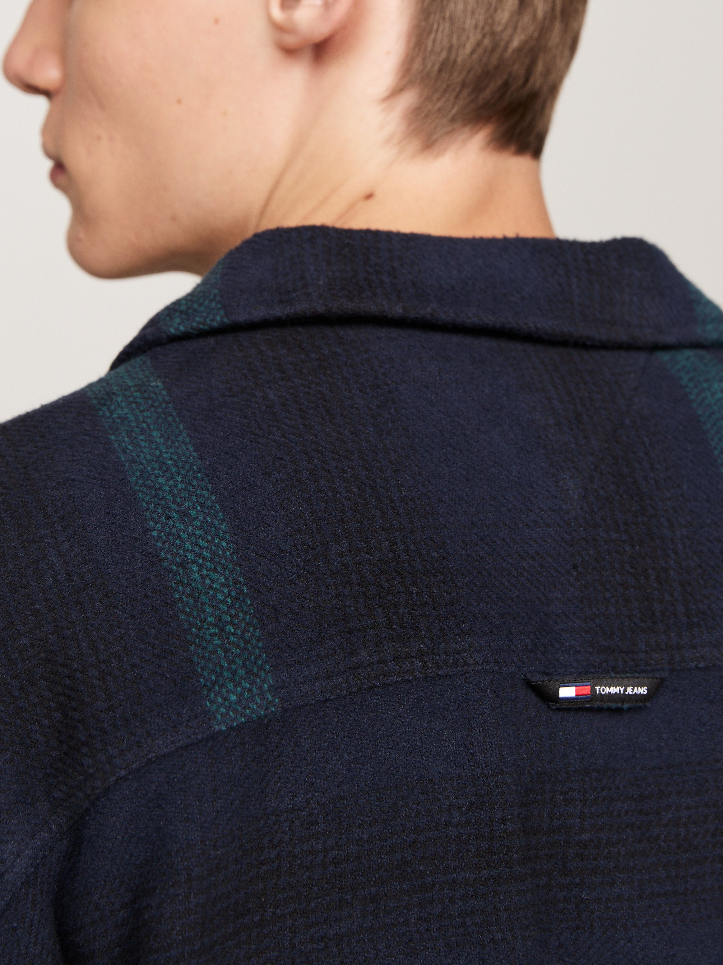 TOMMY JEANS Overhemdjasje TJM BADGE CHECK OVERSHIRT