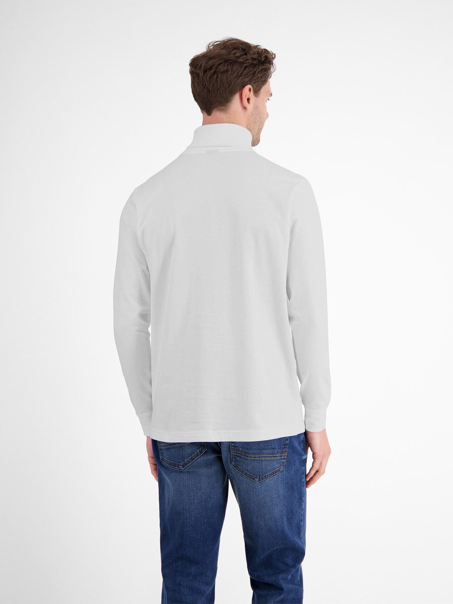 Lerros Sweatshirt LERROS Shirt met coltrui van zacht katoen