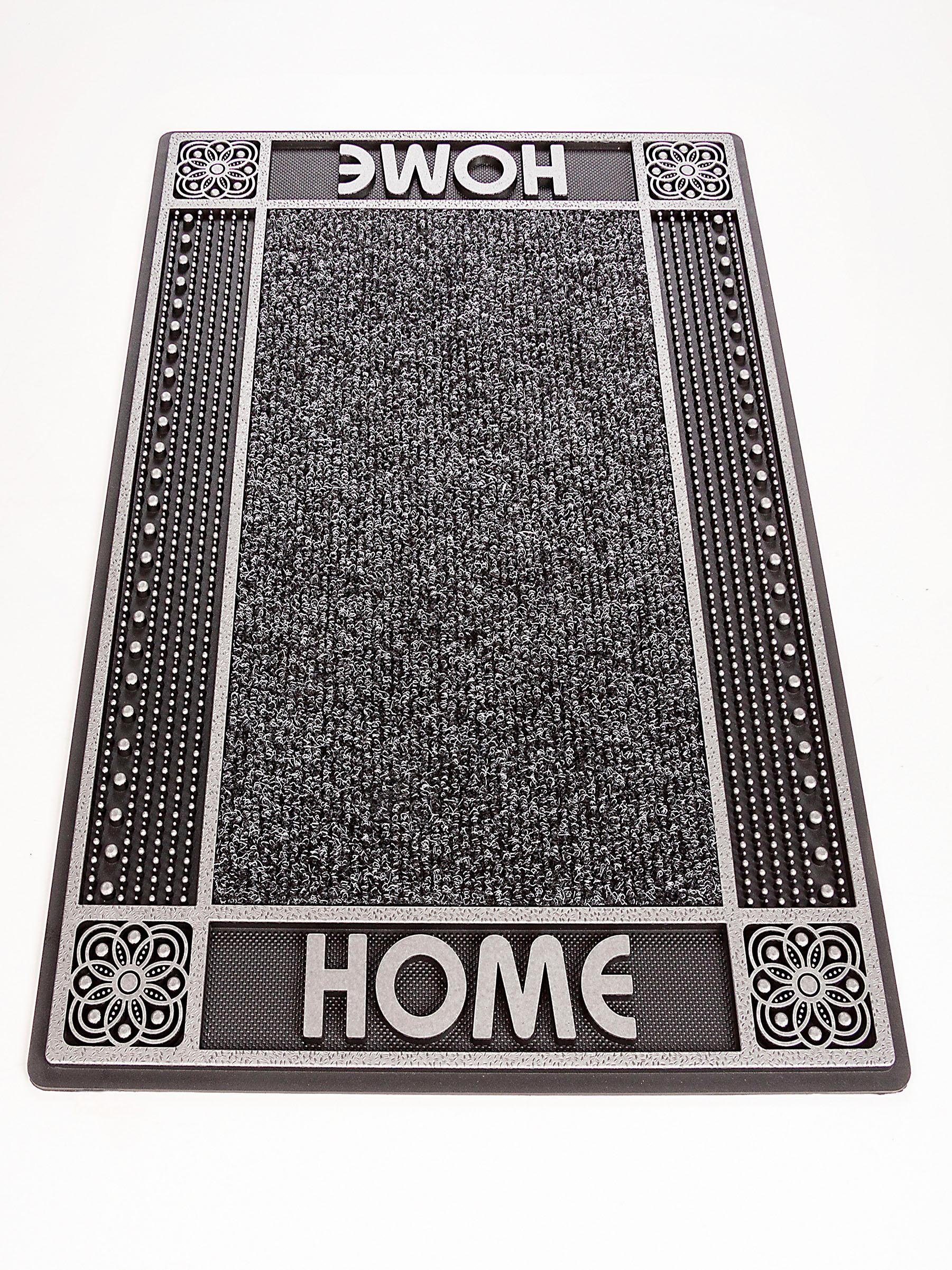 Home2Fashion Mat DC Clean Home Vuilafstotende mat, met tekst, robuust, geschikt voor binnen en buiten