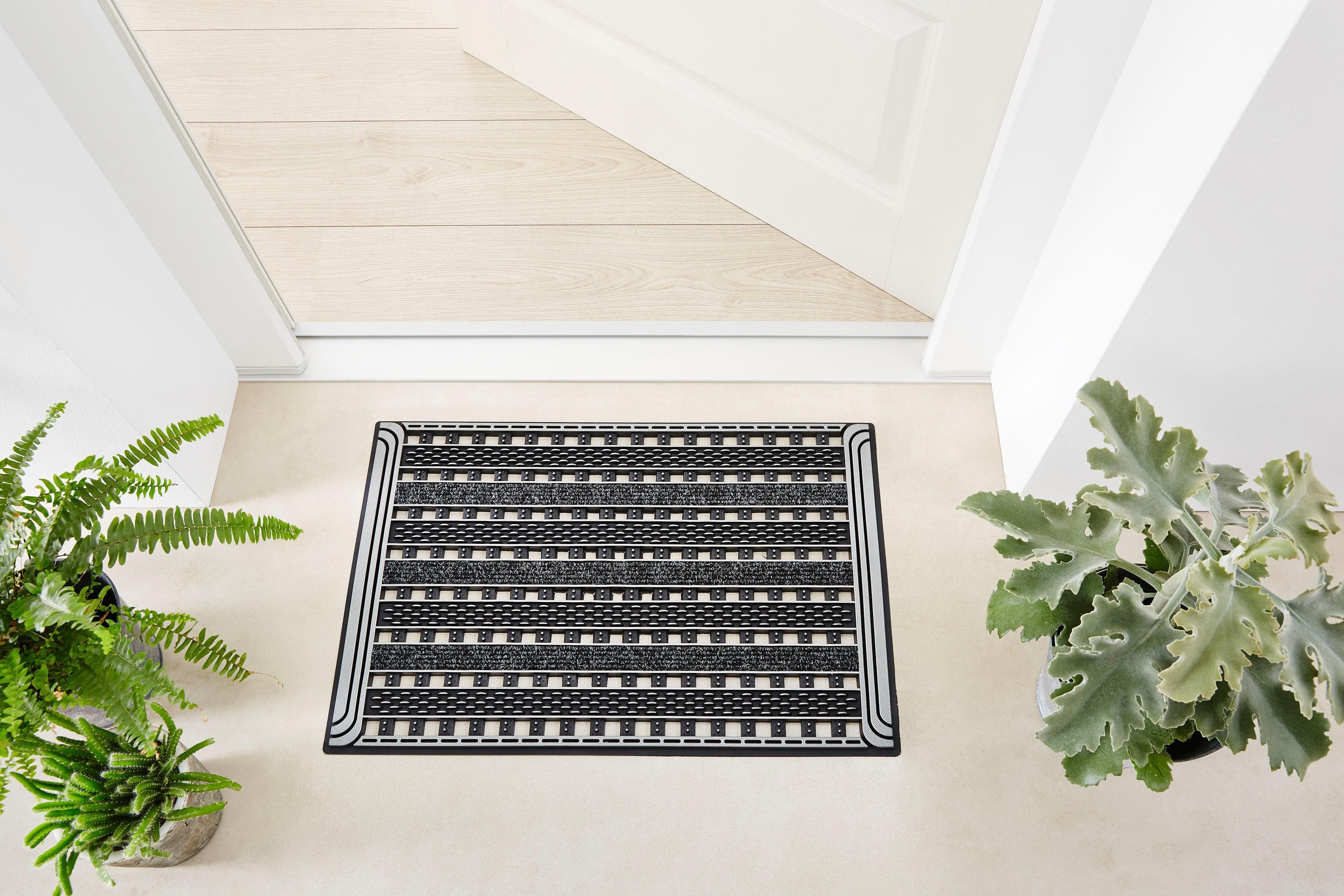 Home2Fashion Mat GC Clean Gridiron Inloopmat, robuust & slijtvast, geschikt voor binnen en buiten