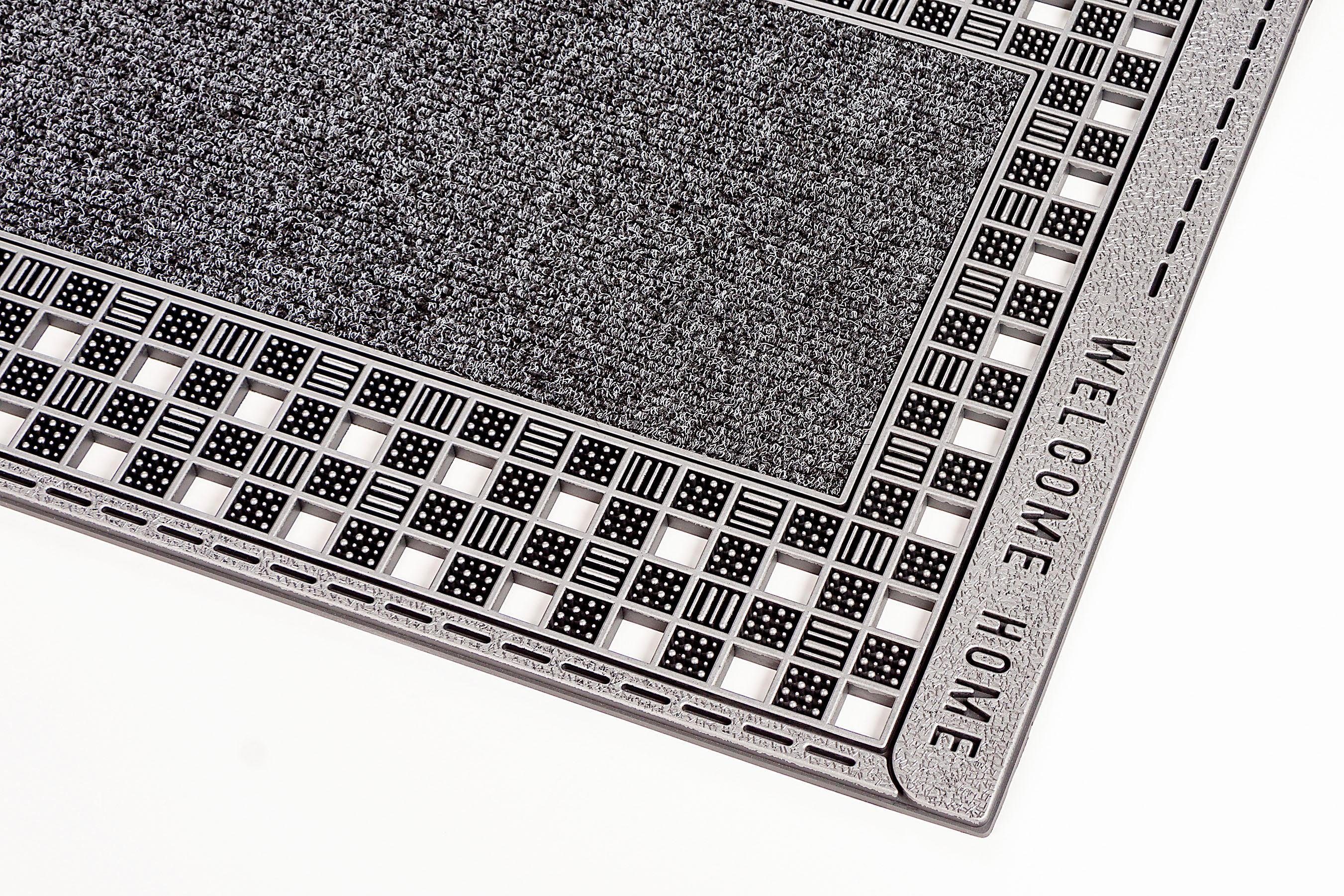 Home2Fashion Mat GC Clean Rusty XL Vuilafstotende mat, met tekst, robuust, geschikt voor binnen en buiten