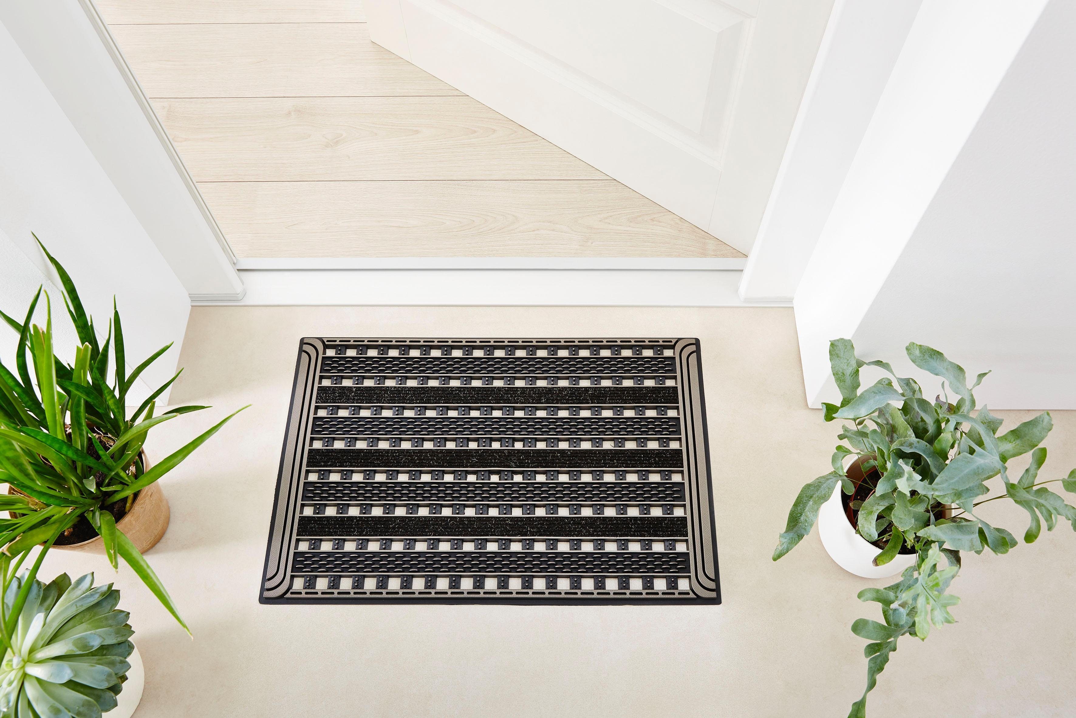 Home2Fashion Mat GC Clean Gridiron Inloopmat, robuust & slijtvast, geschikt voor binnen en buiten
