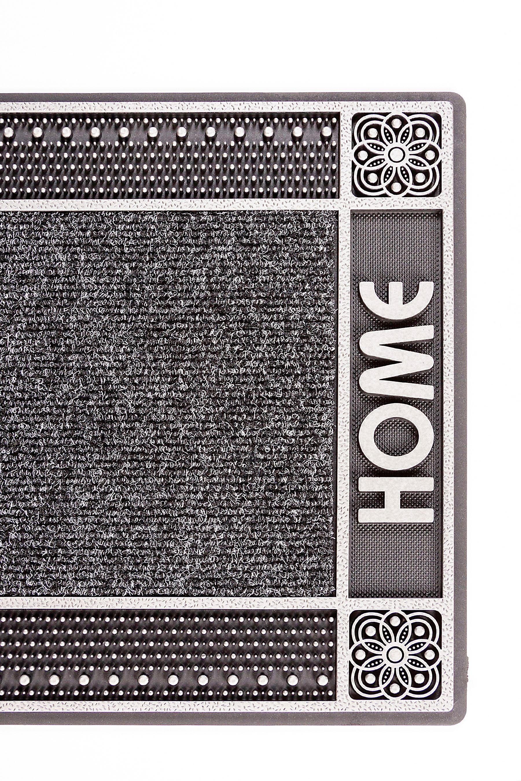 Home2Fashion Mat DC Clean Home Vuilafstotende mat, met tekst, robuust, geschikt voor binnen en buiten