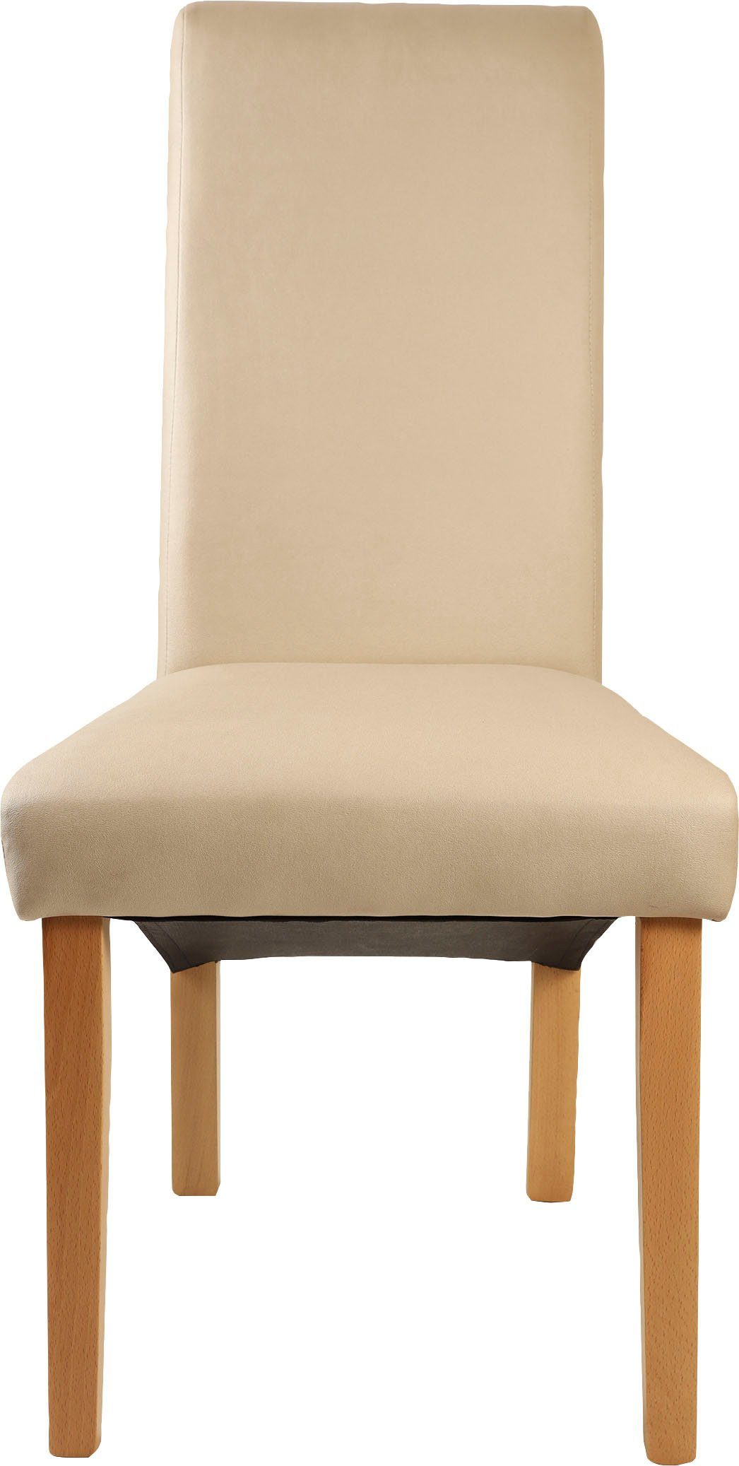 Home affaire Stoel met 4 poten Rito Frame naturel-beuken of wengé gelakt (set, 2 stuks)