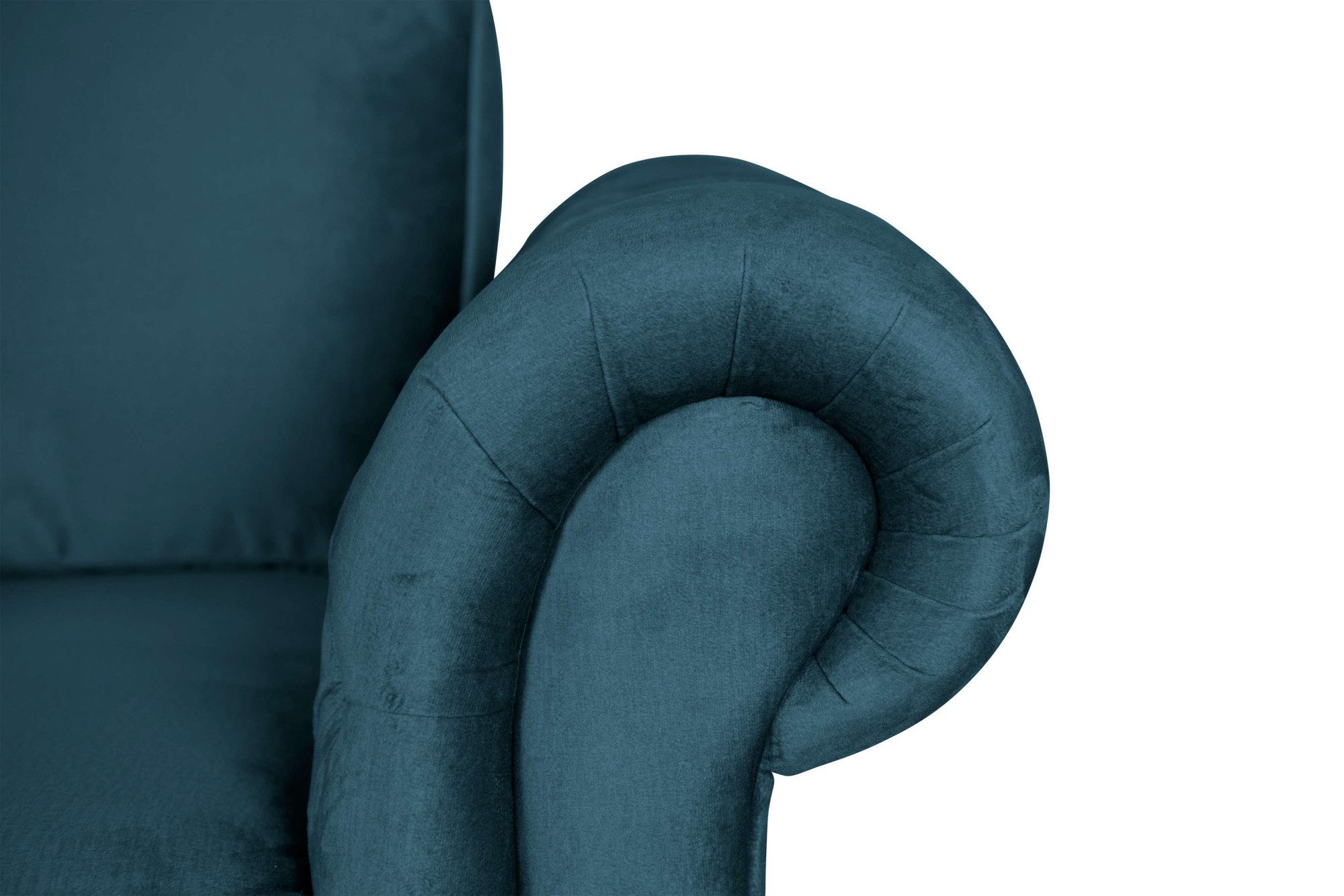 Home affaire Fauteuil MENDITTE Knoopstiksels op armleuningen en voorste lijst, hoge kwaliteit