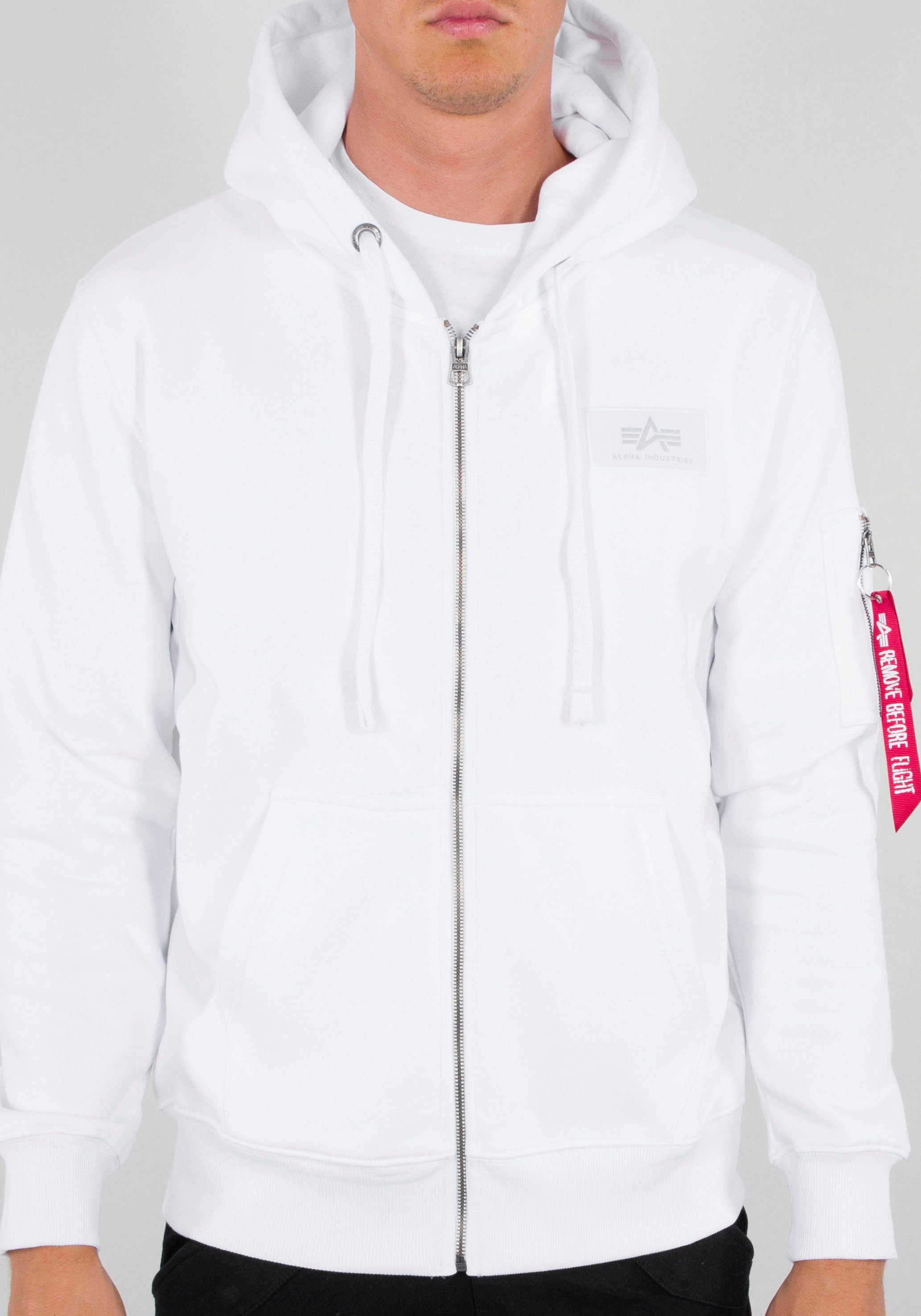 Alpha Industries Capuchonsweatvest Back Print Zip Hoody