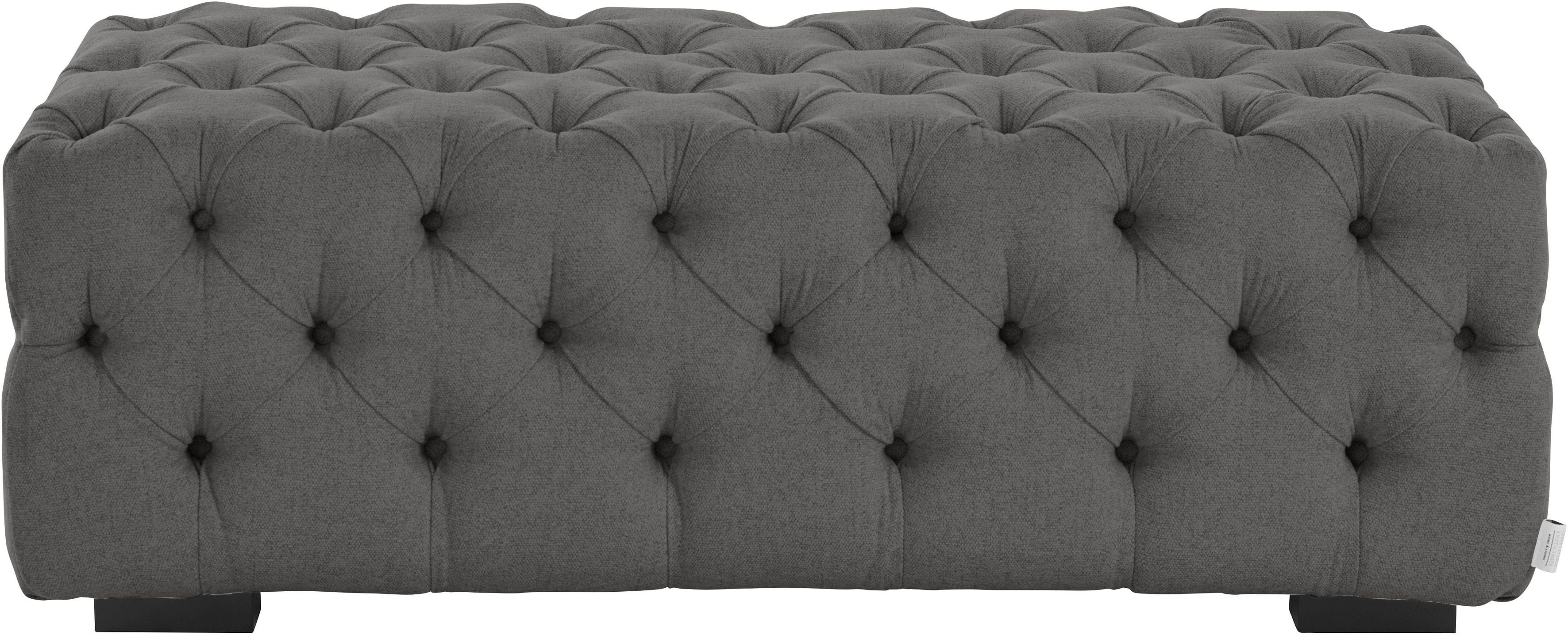 Guido Maria Kretschmer Home&Living Hocker Kalina met klassieke chesterfield-capitonnage
