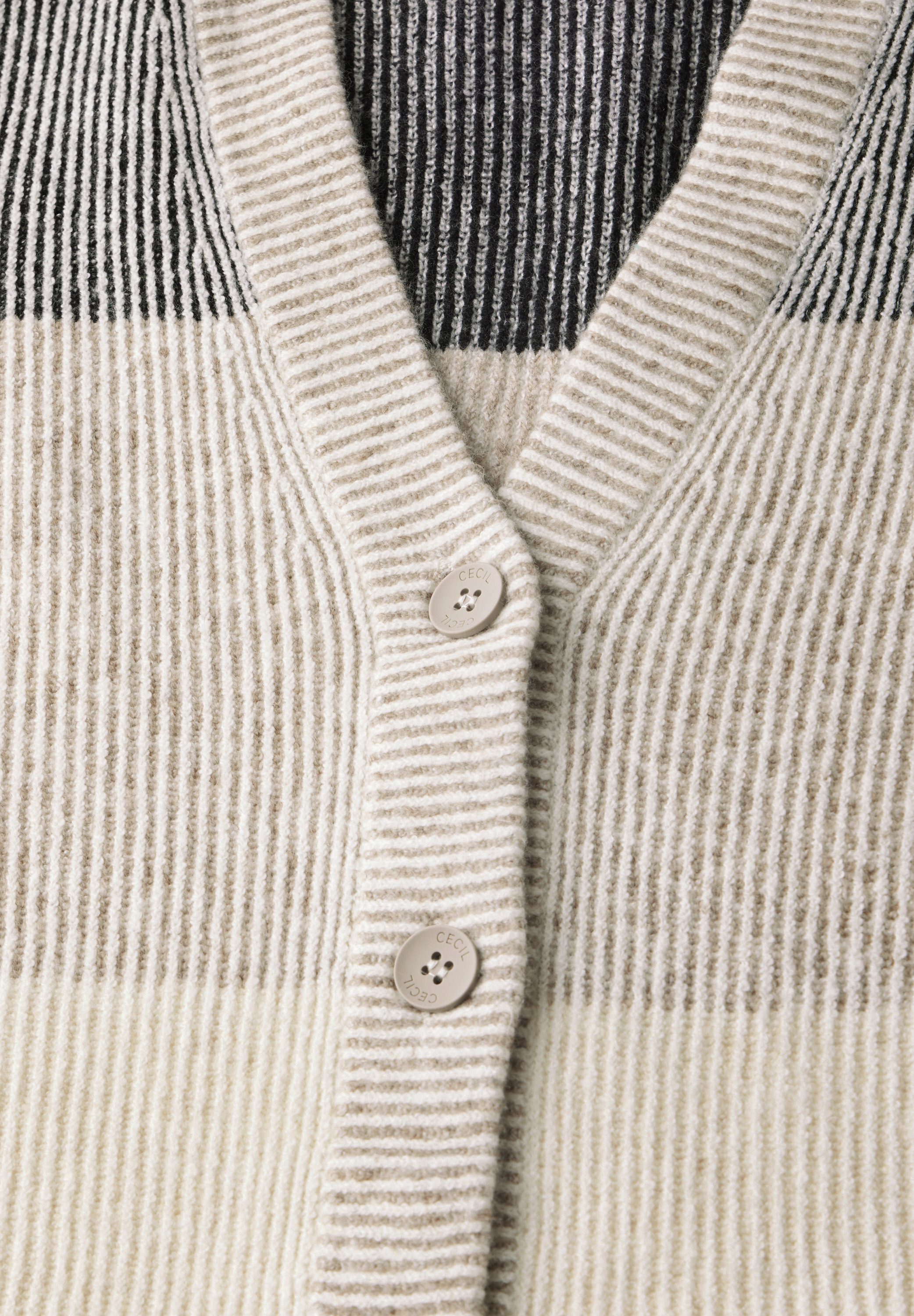 Cecil Vest in modieuze streep-look