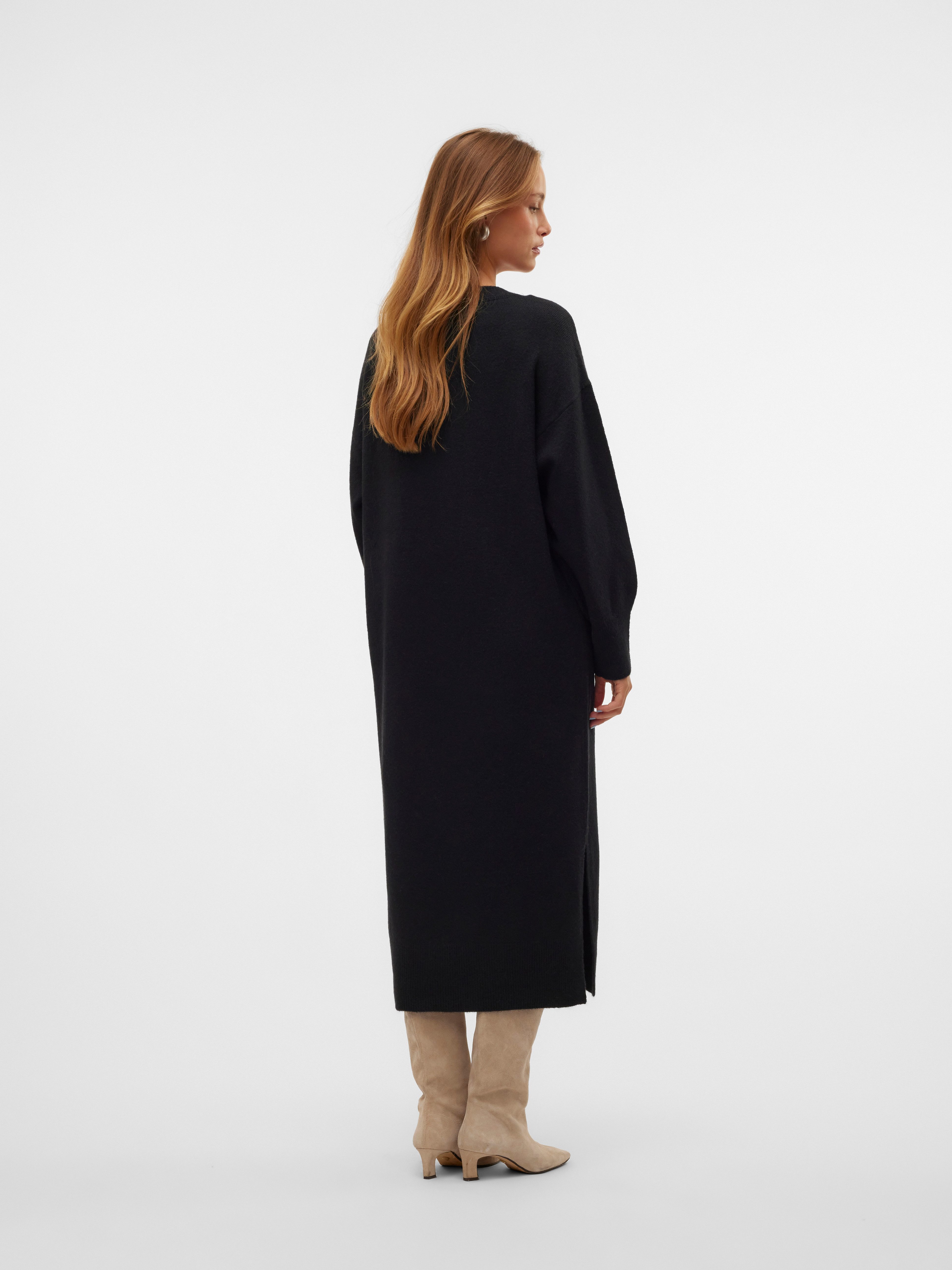 Vero Moda Gebreide jurk VMJUPITER LS V-NECK CALF DRESS BF
