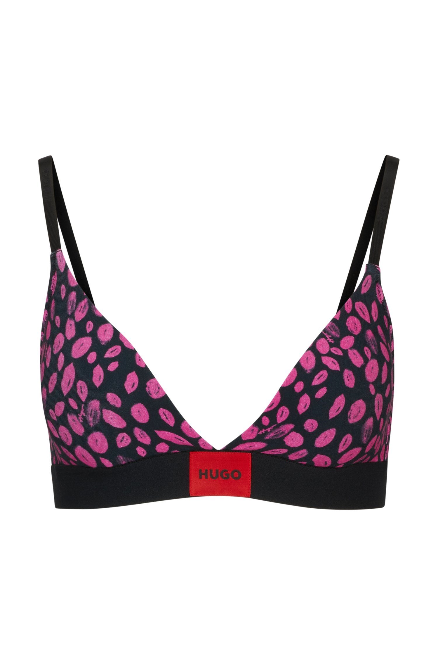 HUGO underwear Triangel-bh TRIANGLE RL DESIGN met hugo logo aan de tailleband