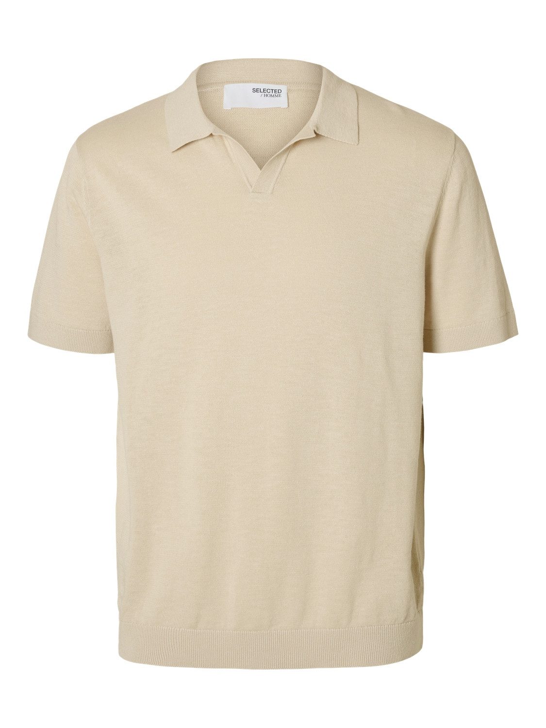SELECTED HOMME Poloshirt SLHMATTIS SS KNIT SUN OPEN POLO NOOS