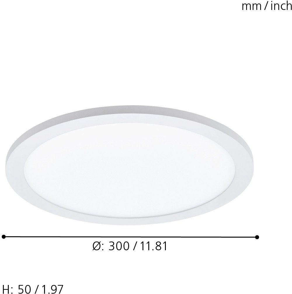 EGLO Plafondlamp SARSINA-C EGLO CONNECT, bediening via app + afstandsbediening, BLE, CCT, RGB (1 stuk)