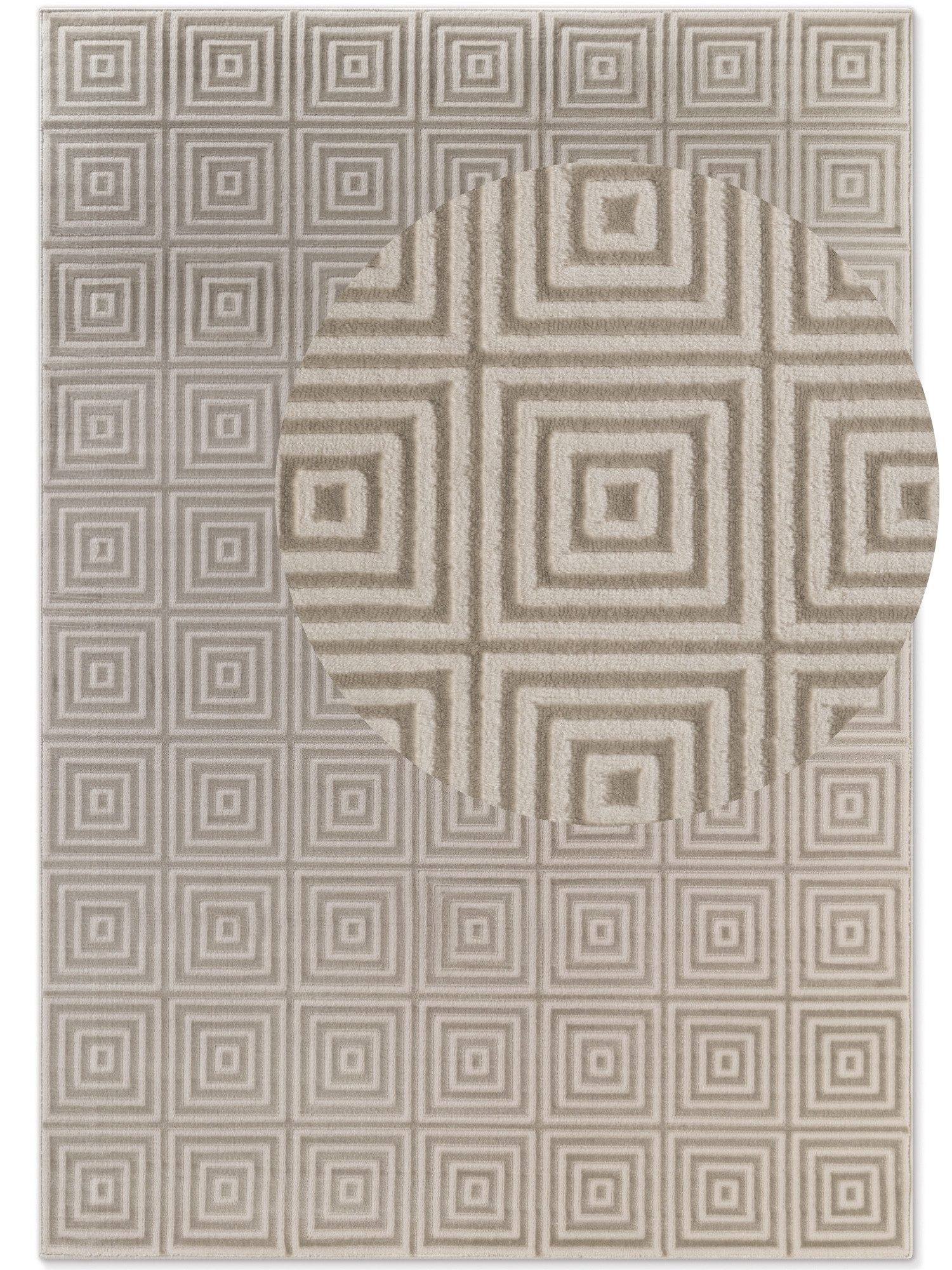 ELLE DECORATION Design-vloerkleed Tourmaline Woonkamer, slaapkamer, loper, hoog-laag effect, gang, glans