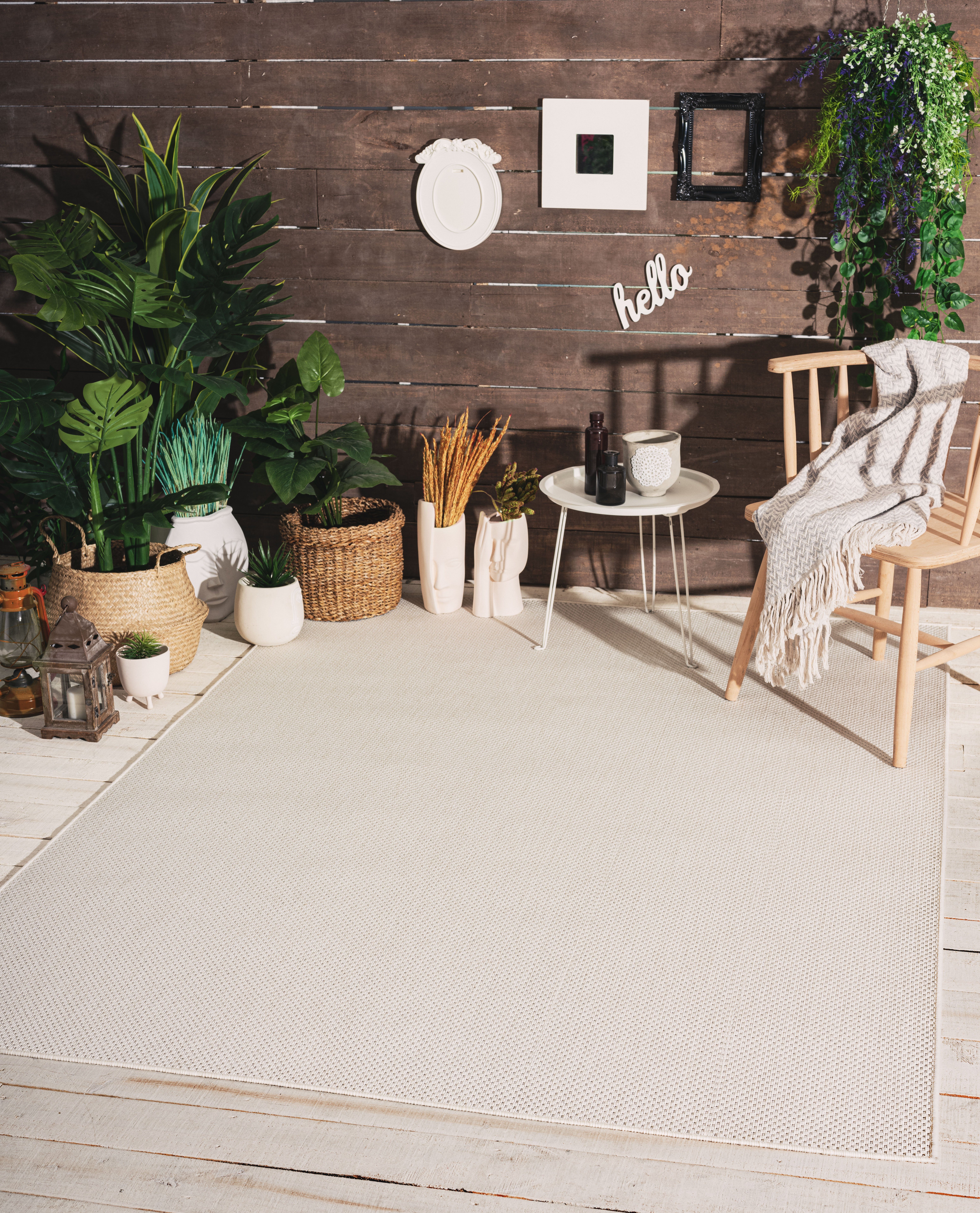 my home Vloerkleed Saylor Geschikt voor binnen en buiten, sisal-look, weerbestendig & uv-bestendig