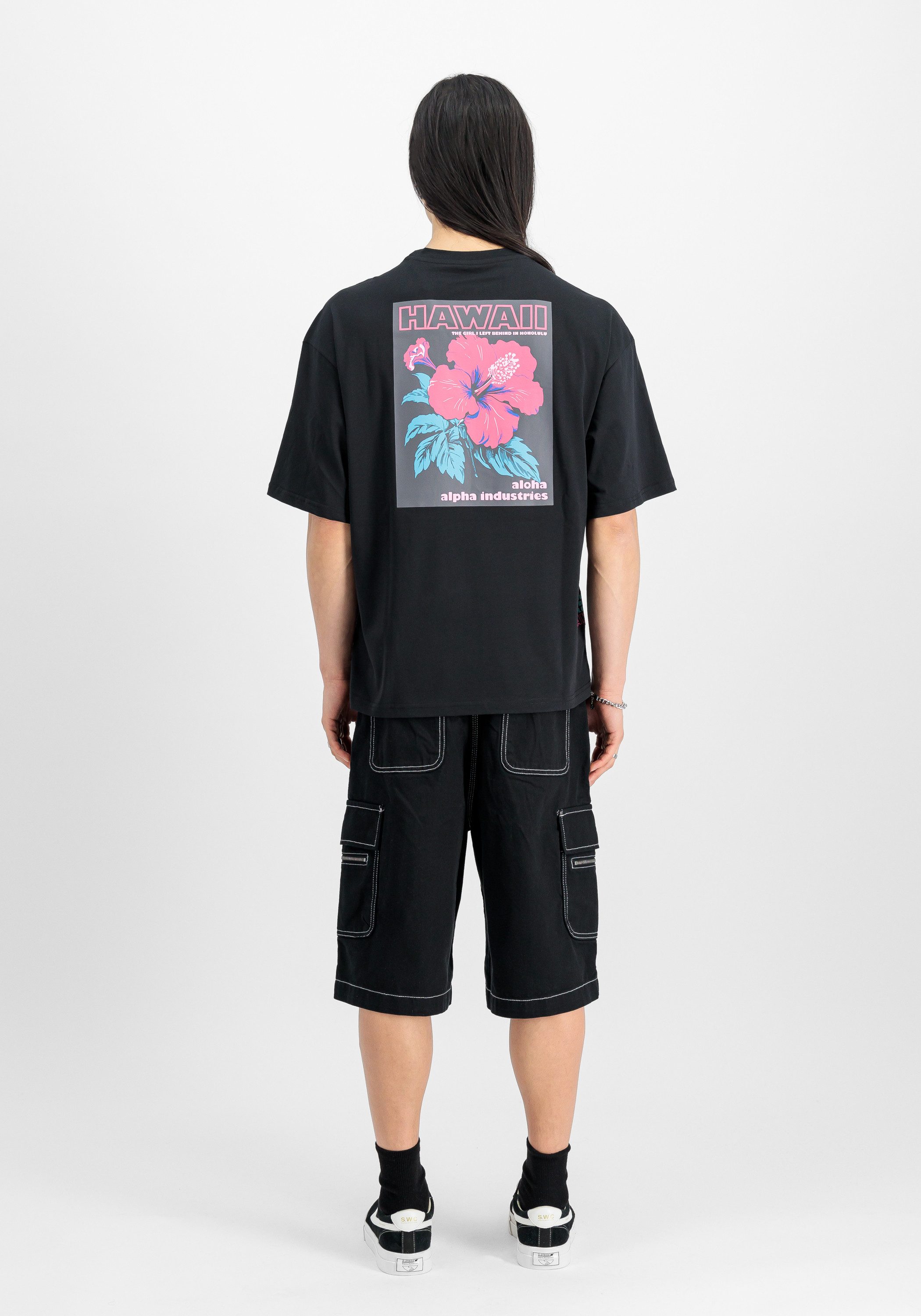 Alpha Industries T-shirt Alpha Industries Men - T-Shirts Aloha Flower Backprint T-Shirt