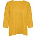 vero moda trui met ronde hals vmolivia 3-4 o-neck blouse geel