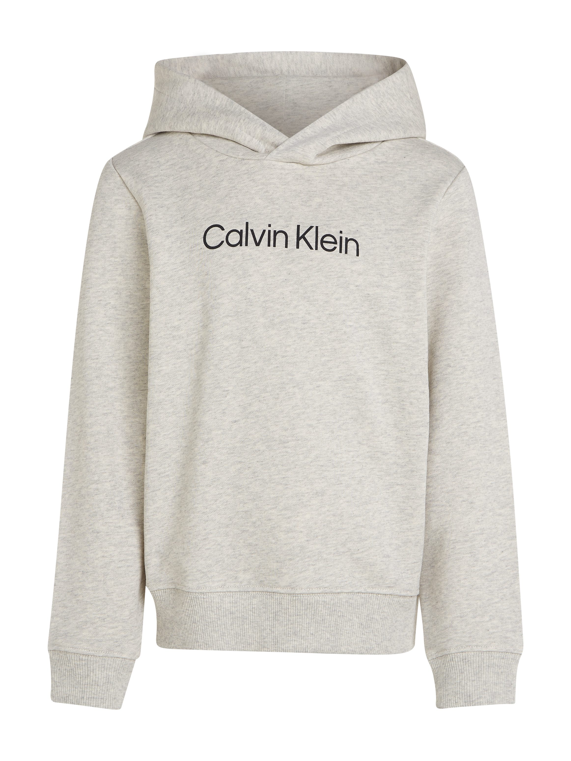 Calvin Klein Hoodie INST. LOGO REG. TERRY HOODIE voor kinderen tot 16 jaar en met logo-opdruk