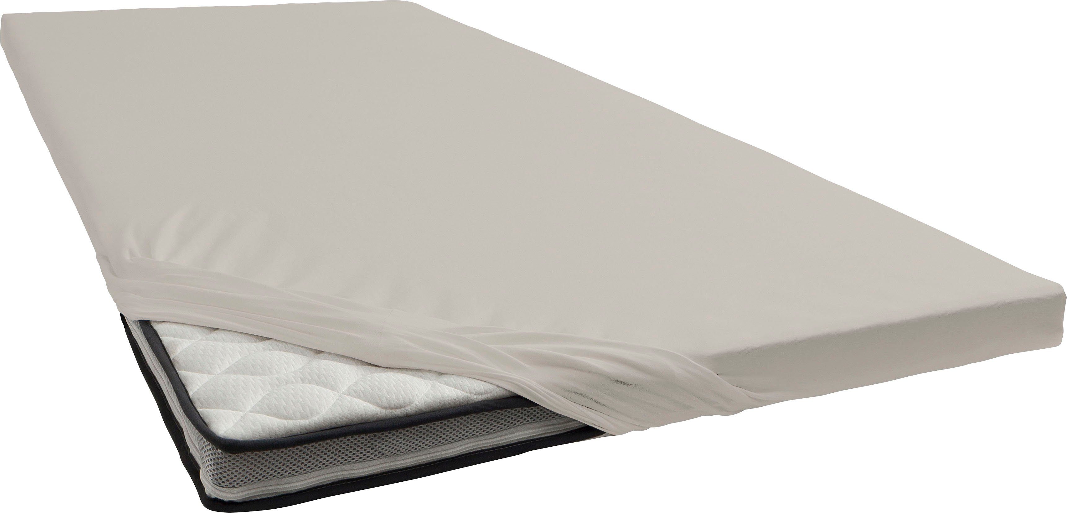 bellana Hoeslaken Jersey-elastaan deluxe in mt. 90x200, 140x200 of 180x200, voor topmatras (1 stuk) hoeslakens maat 180-200 cm x 200-220 cm wit