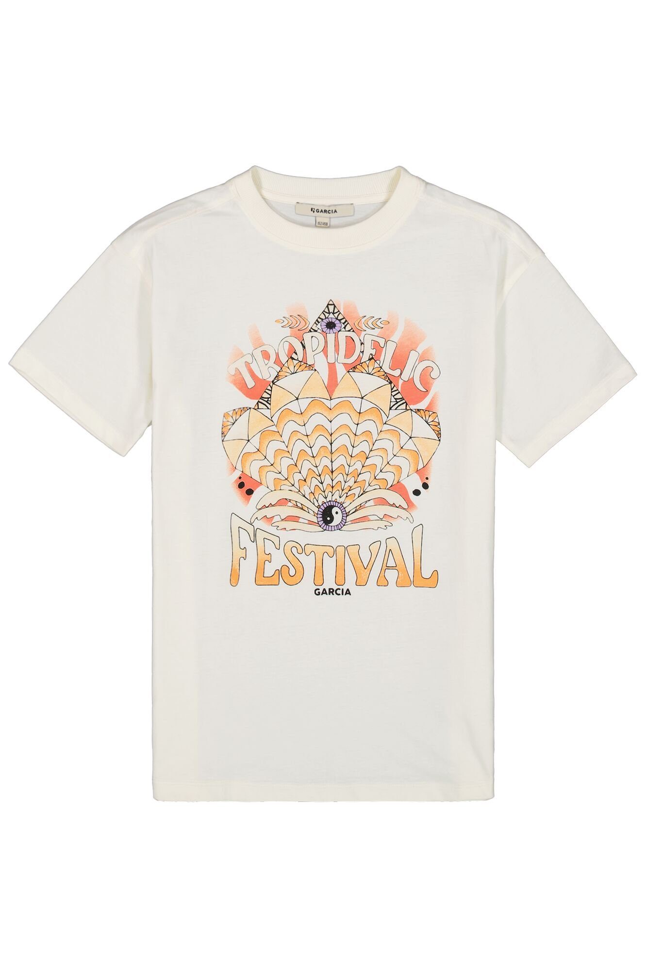 Garcia T-shirt met grote frontprint