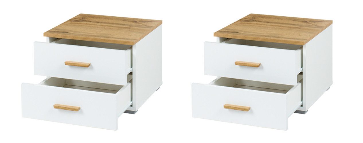 INOSIGN Nachtkastje Nachttafels Fabella (2 stuks), BxDxH 46,4x40,8x35 cm (set)