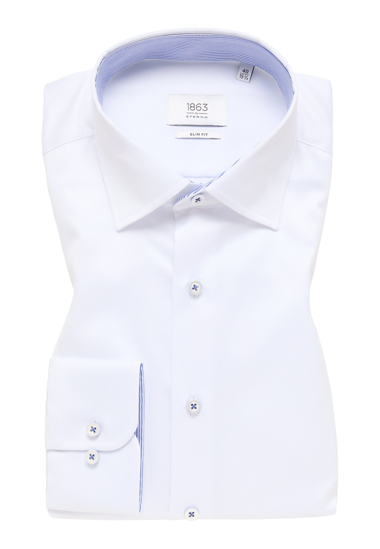 Eterna Overhemd met lange mouwen Slim fit NON IRON (strijkvrij)